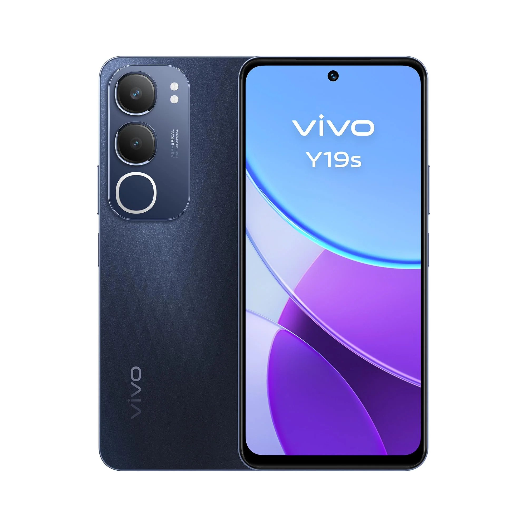 vivo Y19s Smartphone, 8 GB + 256 GB, 6 GB Erweiterter RAM, 6,68″ LCD-Display, 90 Hz Bildwiederholungsrate, Dynamisches Licht, 50MP Hauptkamera, 5150 mAh Akku, IP64, 300% Lautstärke, NFC-Unterstützung