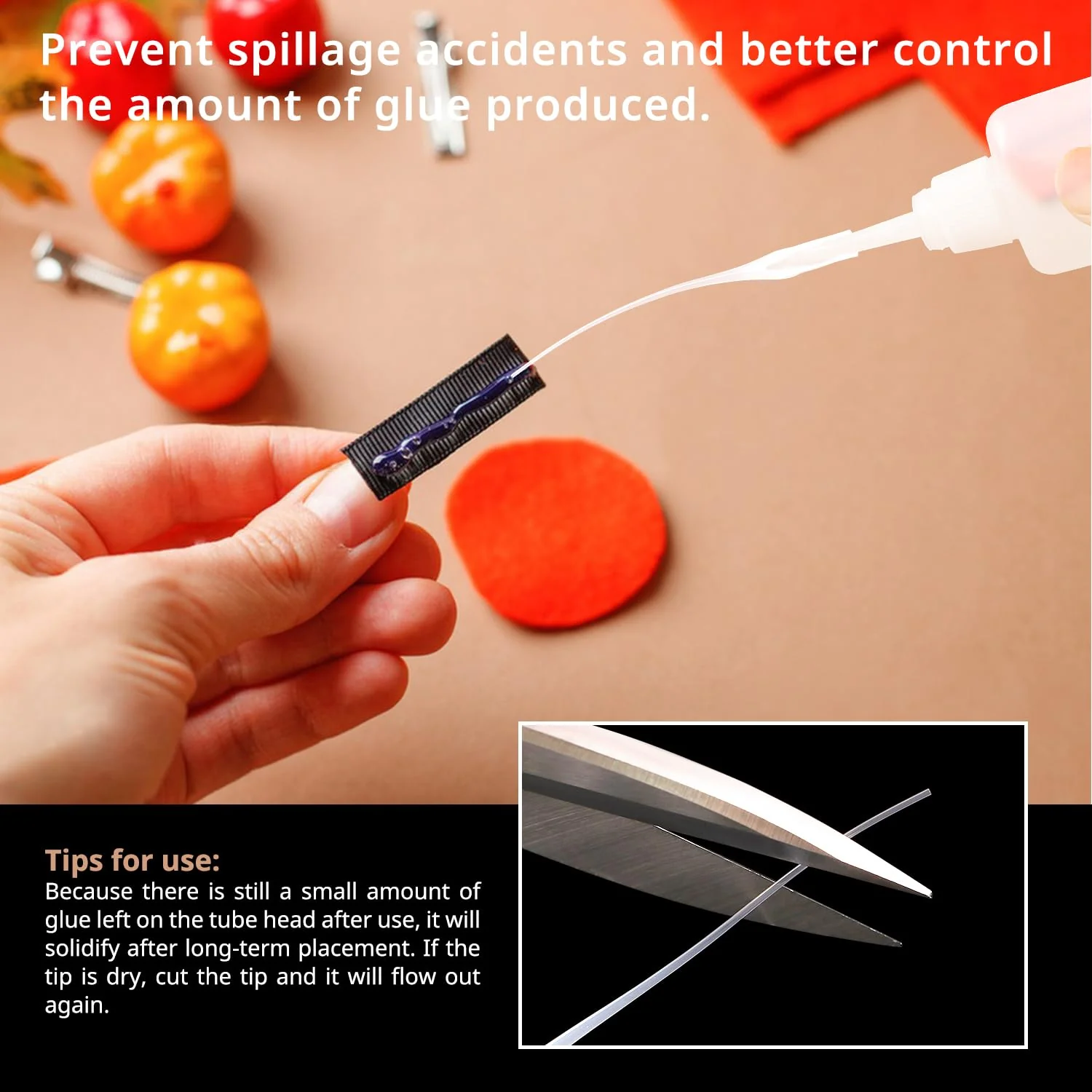 VooGenzek 100 Stücke 0.3mm Transparent Kunststoff Kleber Micro Tips, Kleber Extender Präzision Applikator, für Kunsthandwerk Hobby Projekte Labor Dispensing Klebstoffspender - Image 3