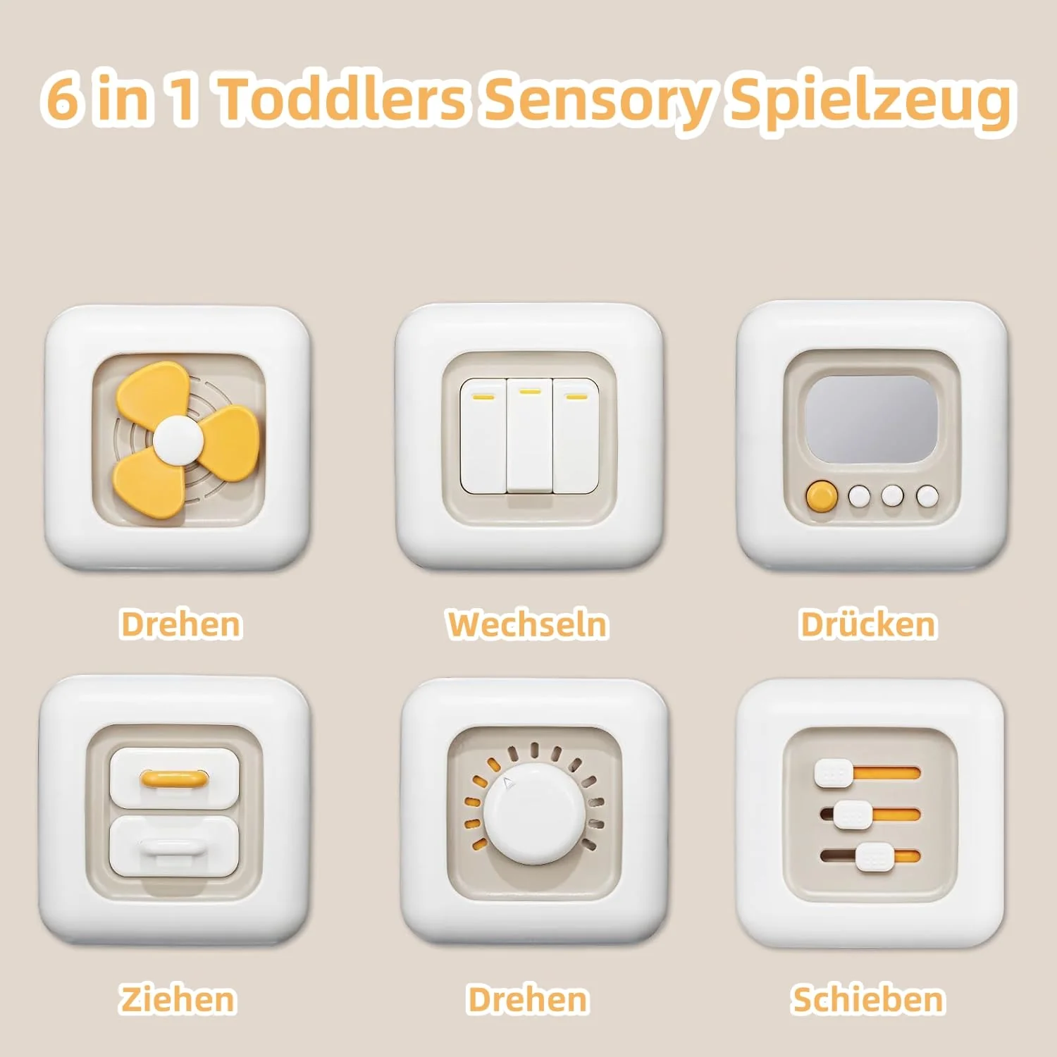 VORENUS Baby Spielzeug ab 1 Jahr, Montessori Spielzeug für 12-24 Monate, 6 in 1 Baby Motorikwürfel Motorikspielzeug, Montessori Sensorik Spielzeug für Kleinkinder Jungen Mädchen 1-3 Jahr - Image 8