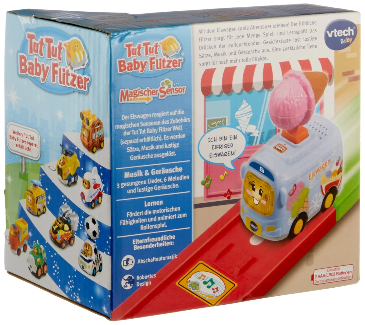 Vtech 80-516764 TUT Baby Flitzer - Special Edition Eiswagen Babyspielzeug, Bunt - Image 3