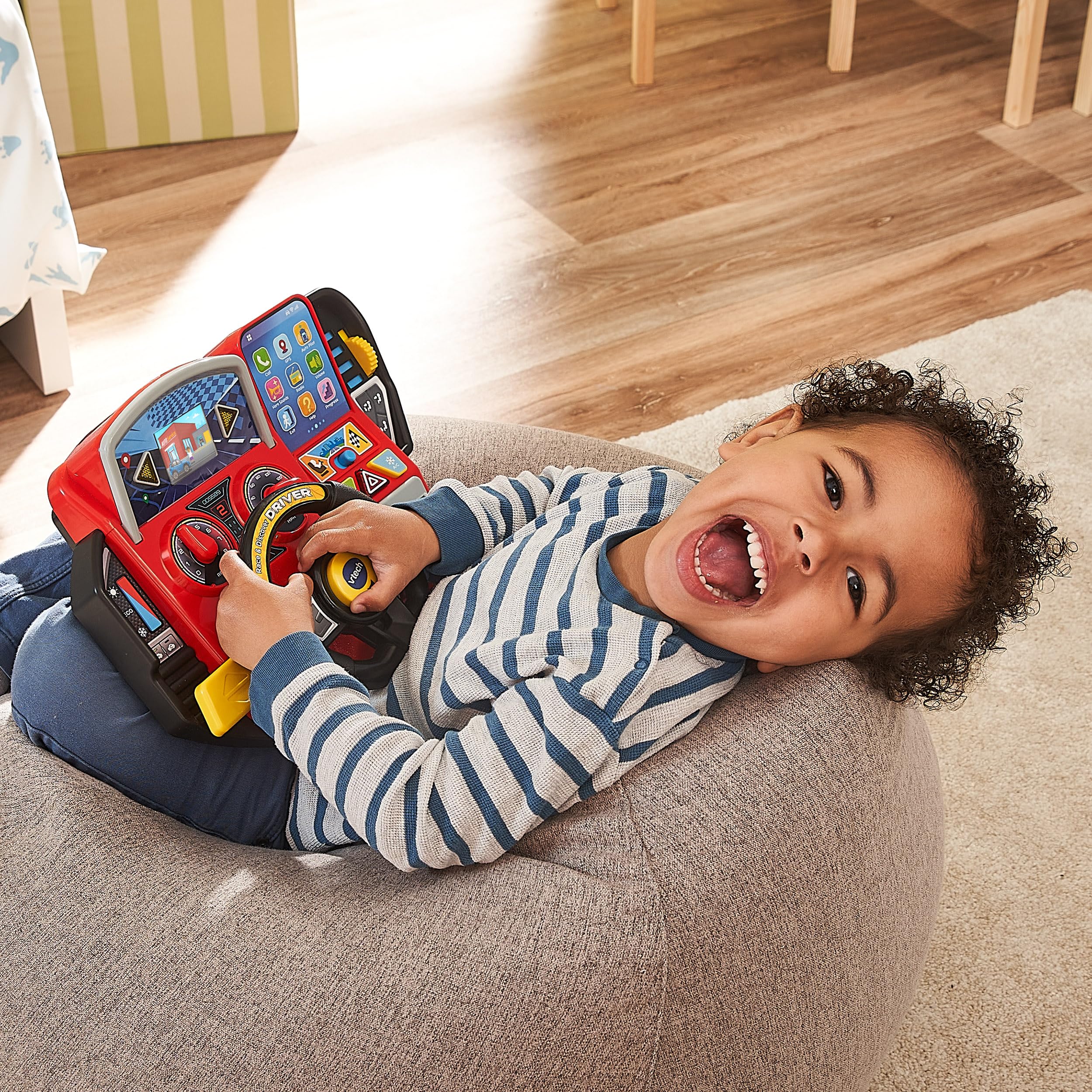 Vtech Abenteuer Lernlenkrad – Interaktives Lenkrad mit LCD-Farbbildschirm, 3 Spielmodi, zahlreichen Lerninhalten und 23 Melodien – Für Kinder von 3-7 Jahren - Image 5