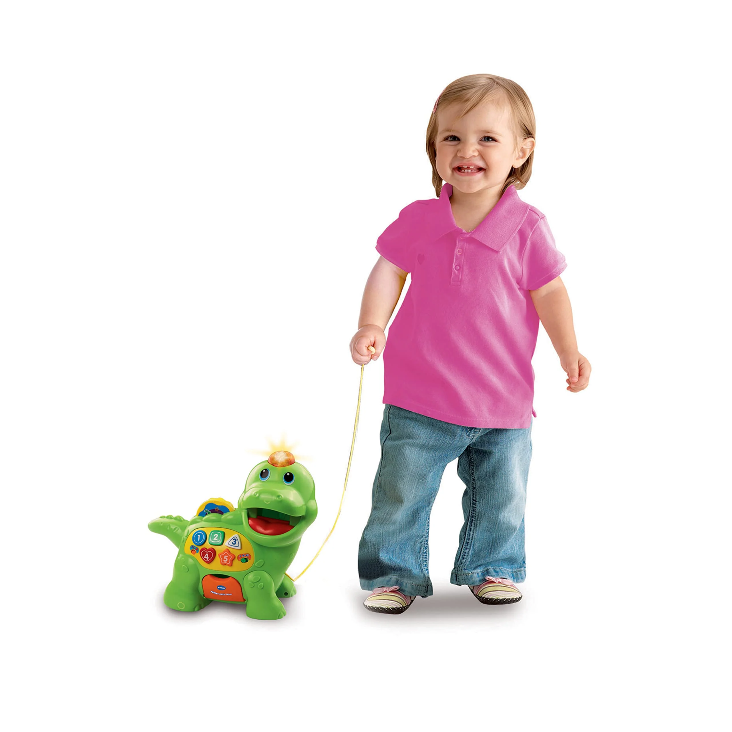 Vtech Baby Fütter Mich Dino – Sprechender Dinosaurier zum Füttern und Lernen, mit Liedern, Tasten und Quiz-Spiel – Für Kinder von 12-36 Monaten - Image 2