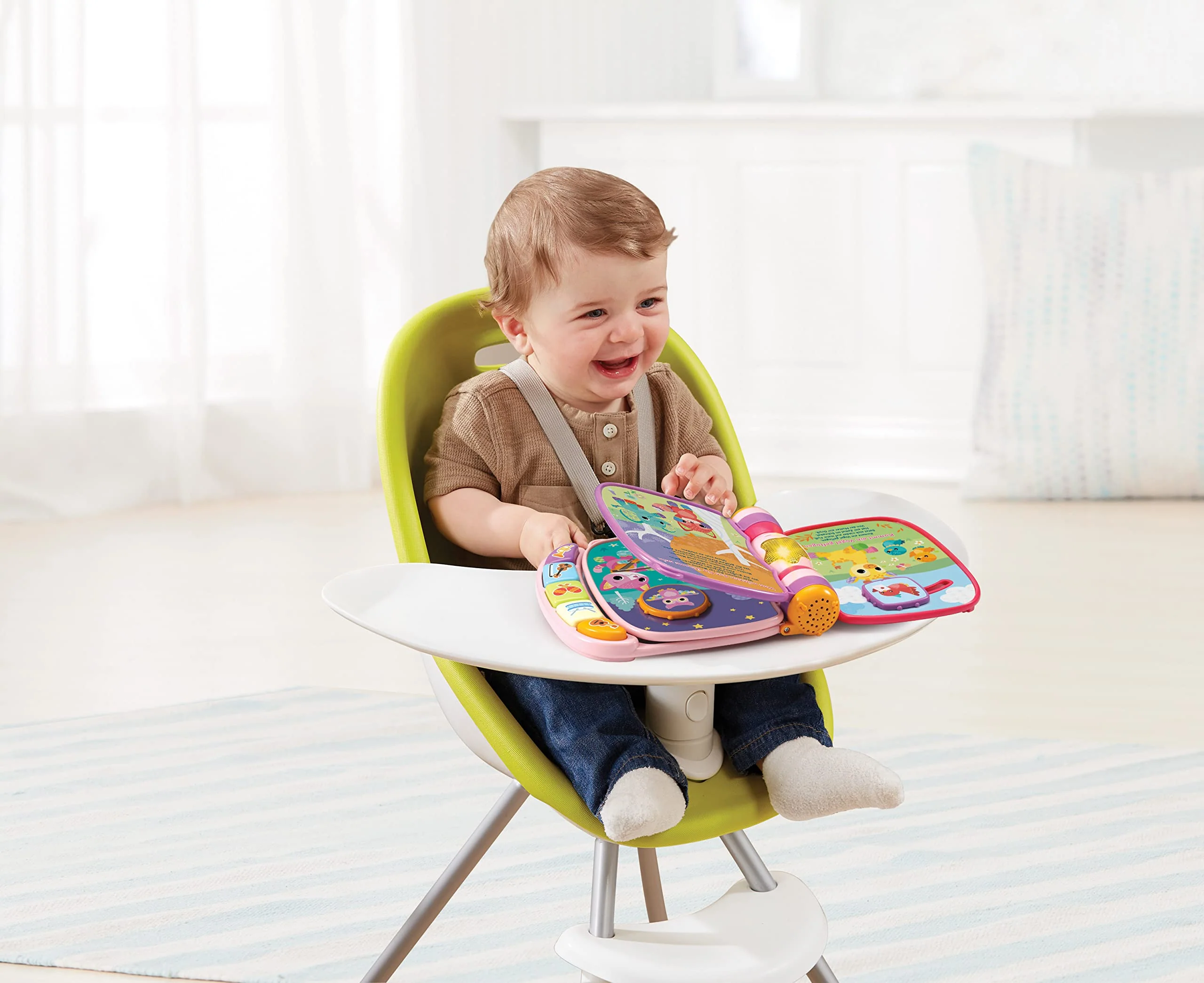 VTech Baby Mein erstes Liederbuch rosa – Kunterbuntes Buch mit 7 Seiten und beweglichen Elementen zum Spielen, Zuhören und Mitsingen – Für Kinder von 9-36 Monaten - Image 2