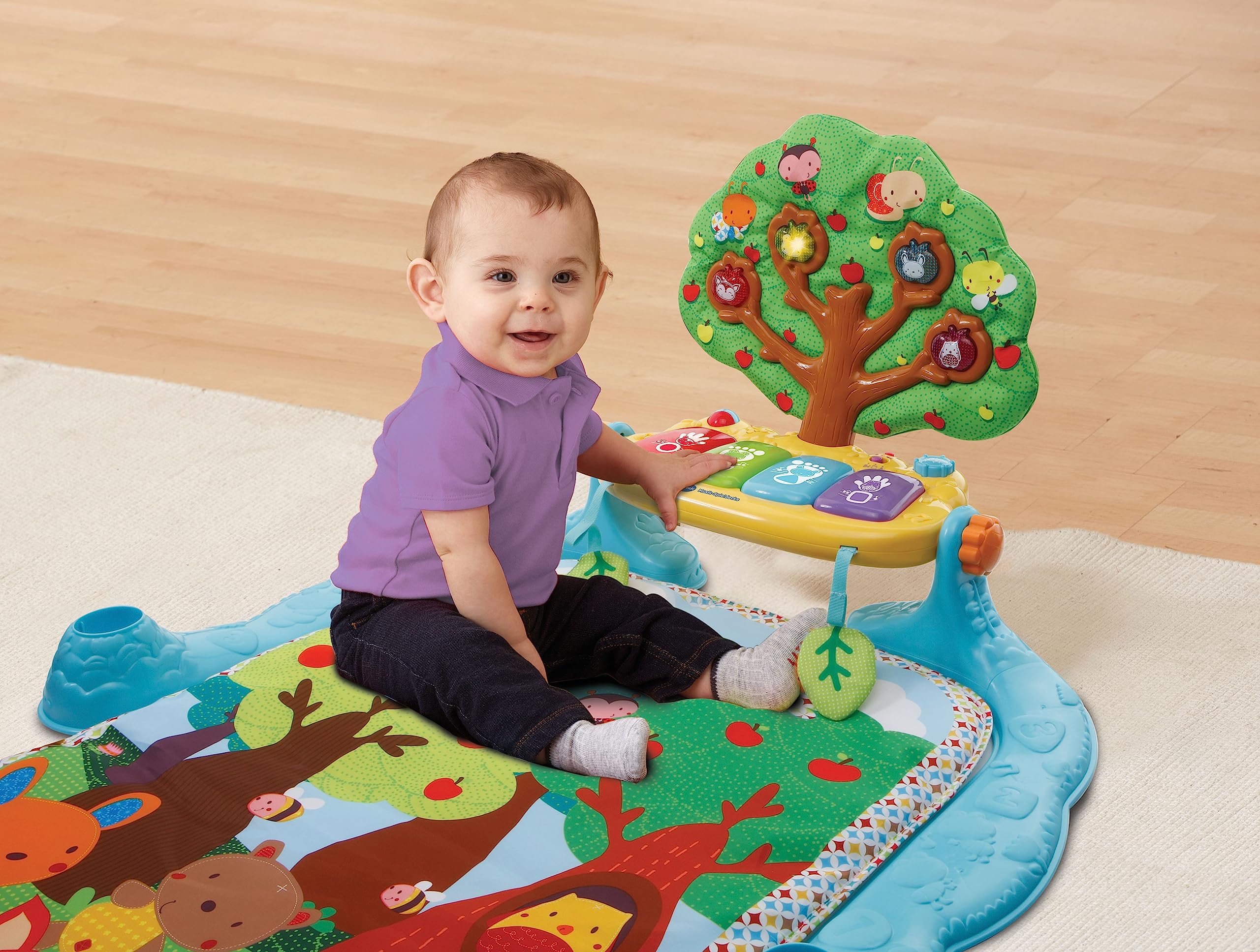 Vtech Baby Musik-Spieldecke – Babydecke mit Spielbogen – Mit 4 abnehmbaren Spielelementen, bunten Klaviertasten und Melodien – Für Kinder von 0-24 Monaten - Image 6