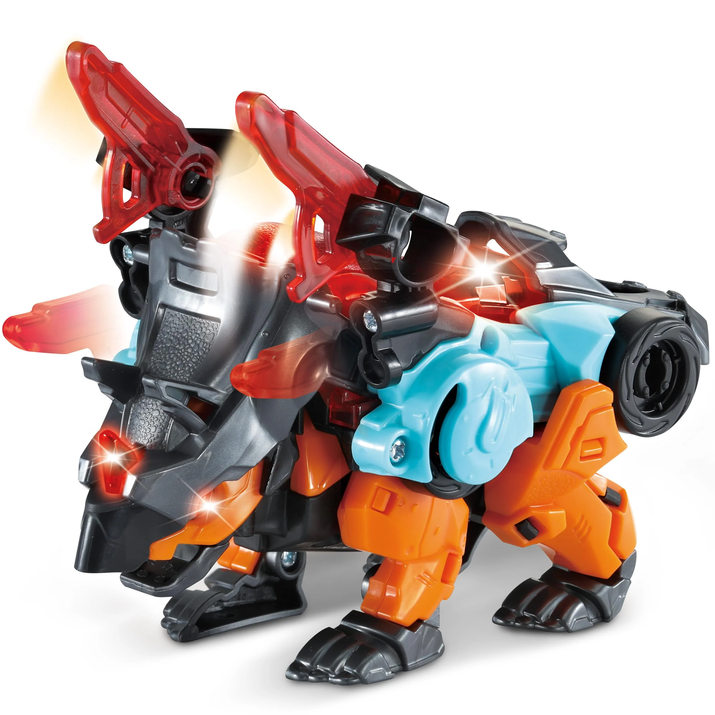 Vtech Switch & Go Dinos - Combo Triceratops – 2in1 Dino-Auto-Spielfigur mit Simm-, Geräusch- und Lichteffekten – Inklusive Triceratops-Faktenkarte – Für Kinder von 3-8 Jahren - Image 4