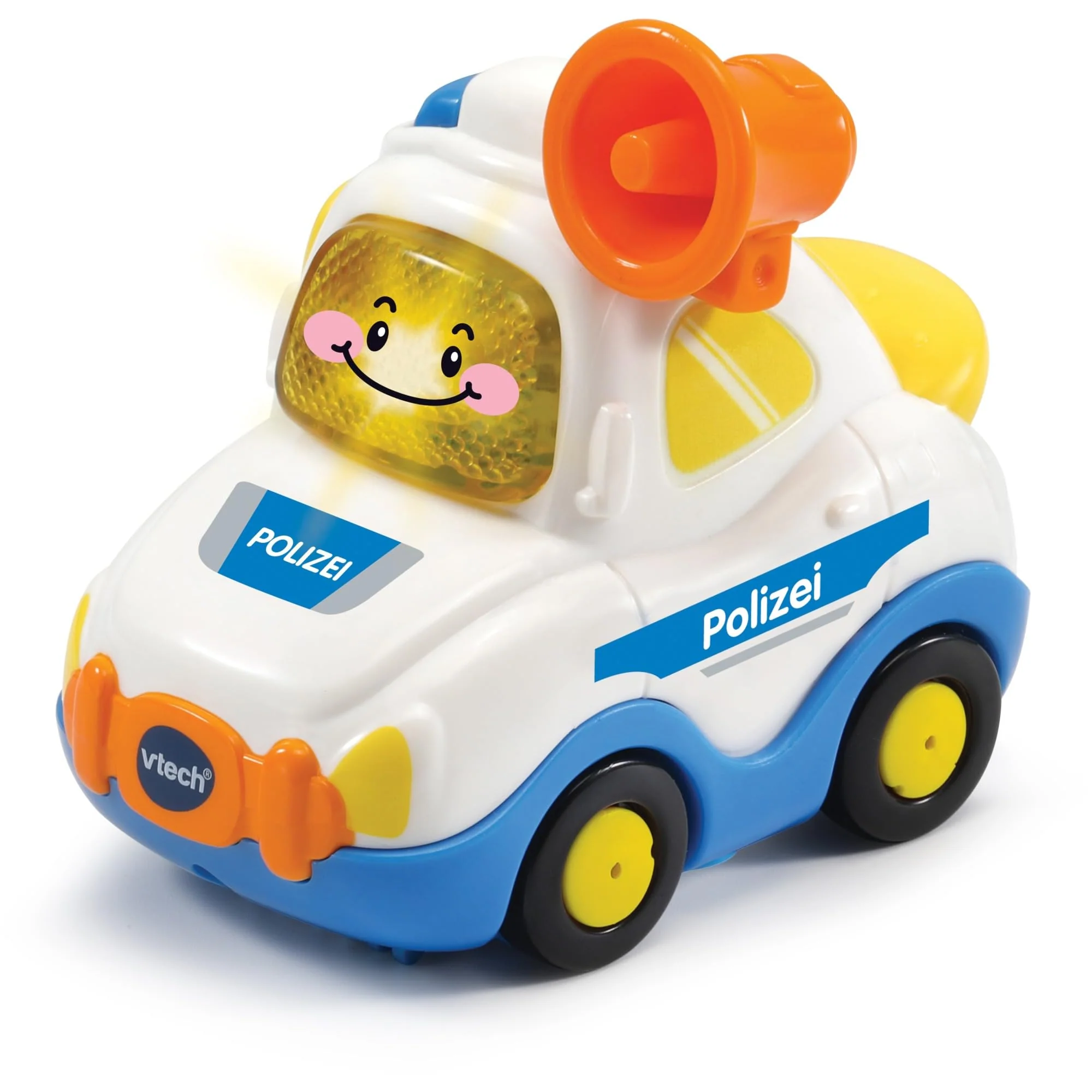 Vtech TUT TUT Baby Flitzer - Polizei – Spielzeugauto mit Musik, aufleuchtender Taste, spannenden Sätzen und Geräuschen – Für Kinder von 1-5 Jahren - Image 3