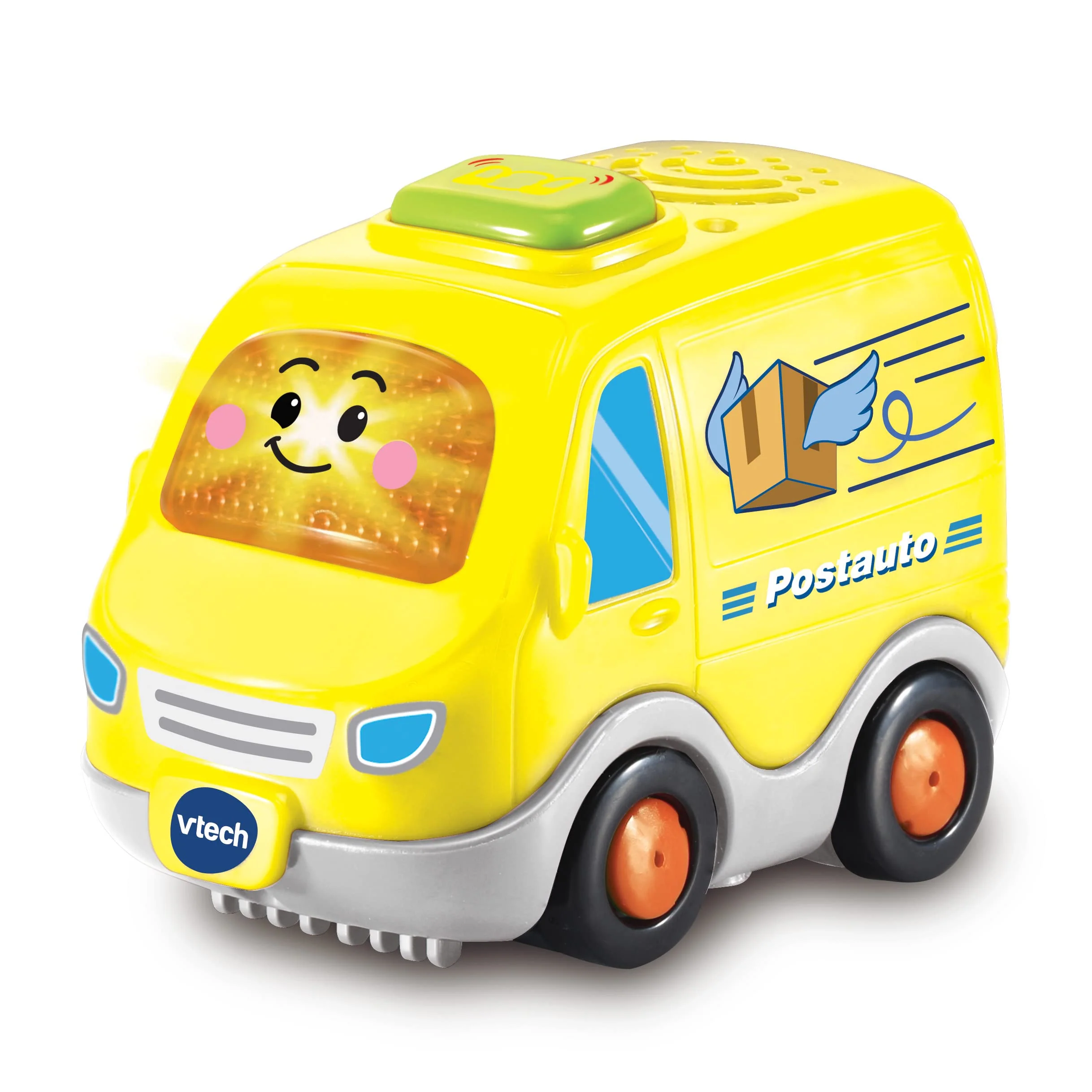 VTech TUT TUT Baby Flitzer - Postauto – Spielzeugauto mit Musik, aufleuchtender Taste, spannenden Sätzen und Geräuschen – Für Kinder von 1-5 Jahren - Image 4