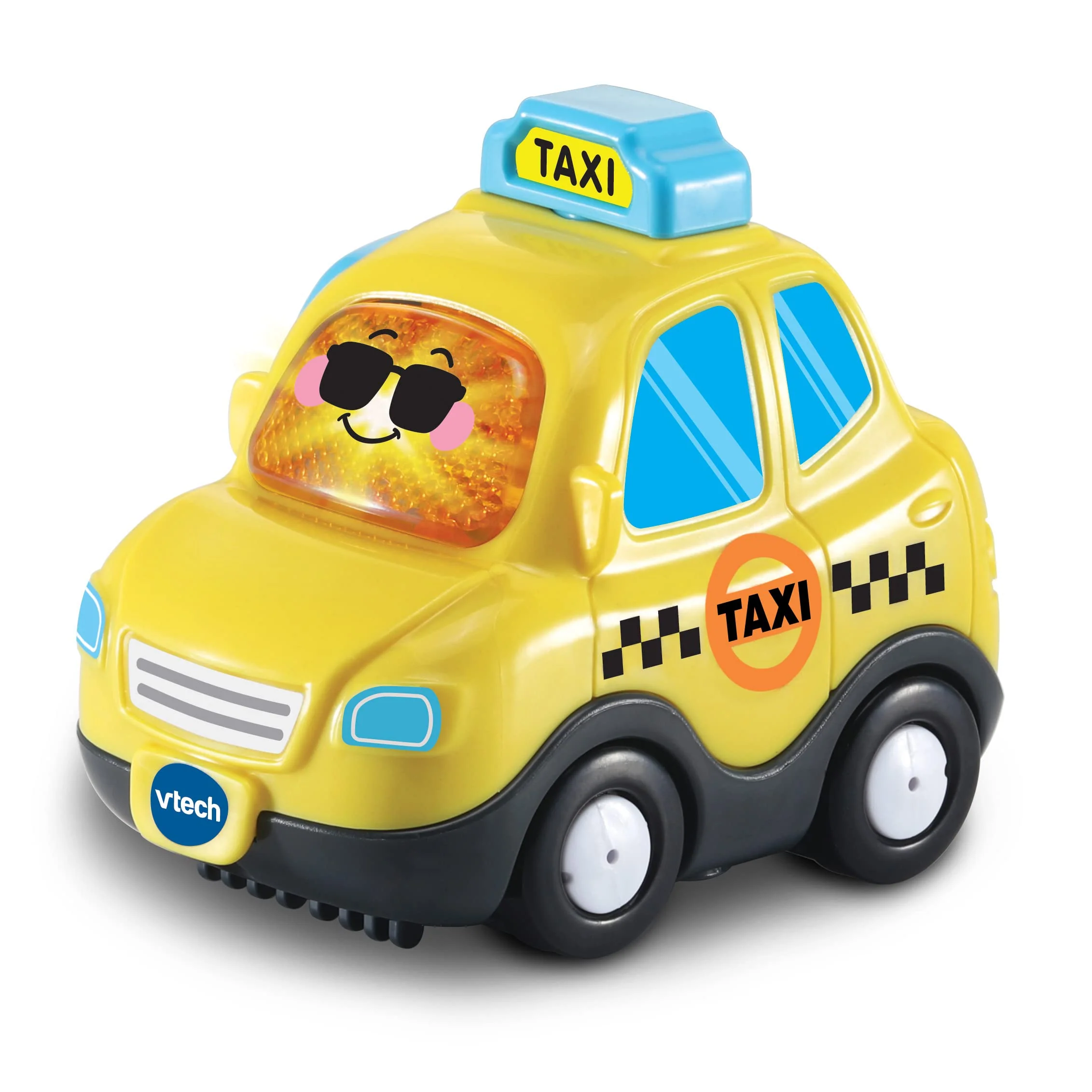 VTech TUT TUT Baby Flitzer - Taxi – Spielzeugauto mit Leucht- und Aktionstasten, Musik, spannenden Sätzen und Geräuschen – Für Kinder von 1-5 Jahren - Image 4