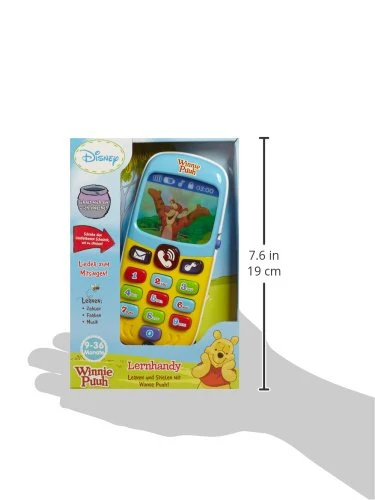 Vtech Winnie Puuh Lernhandy – Mit den Originalstimmen von Winnie Puuh und seinen Freunden sowie spannenden Lernspielen – Für Kinder von 9-36 Monaten - Image 2