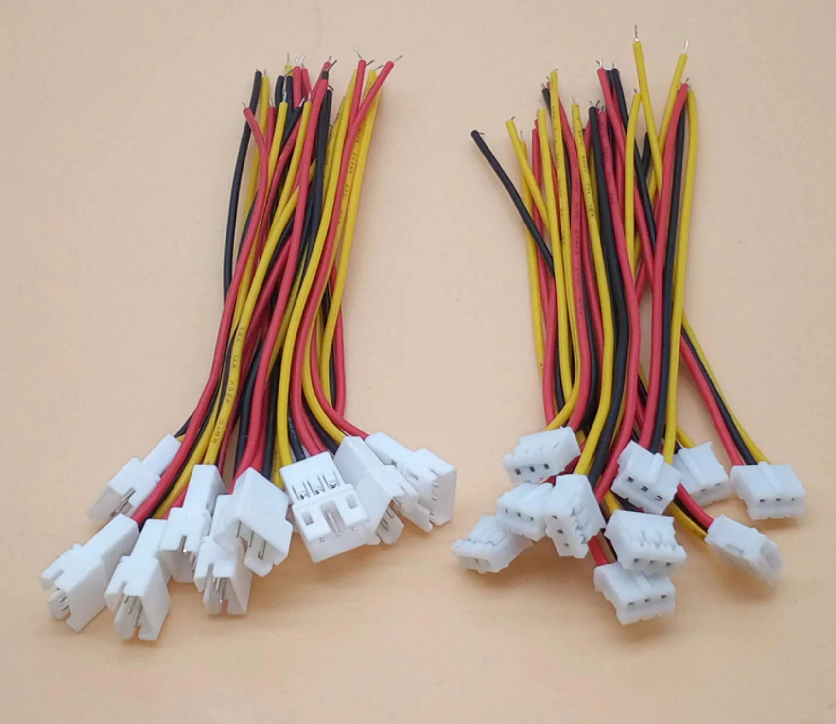 VUNIVERSUM 5X Paare 10 Stück Micro JST PH 2.0 3PIN Rastermaß 2mm Steckverbinder Stecker Male Buchse Female mit je 10cm Kabel Verlängerung Lipo Akku Komputer Elektronik PC DIY Modellbau - Image 5