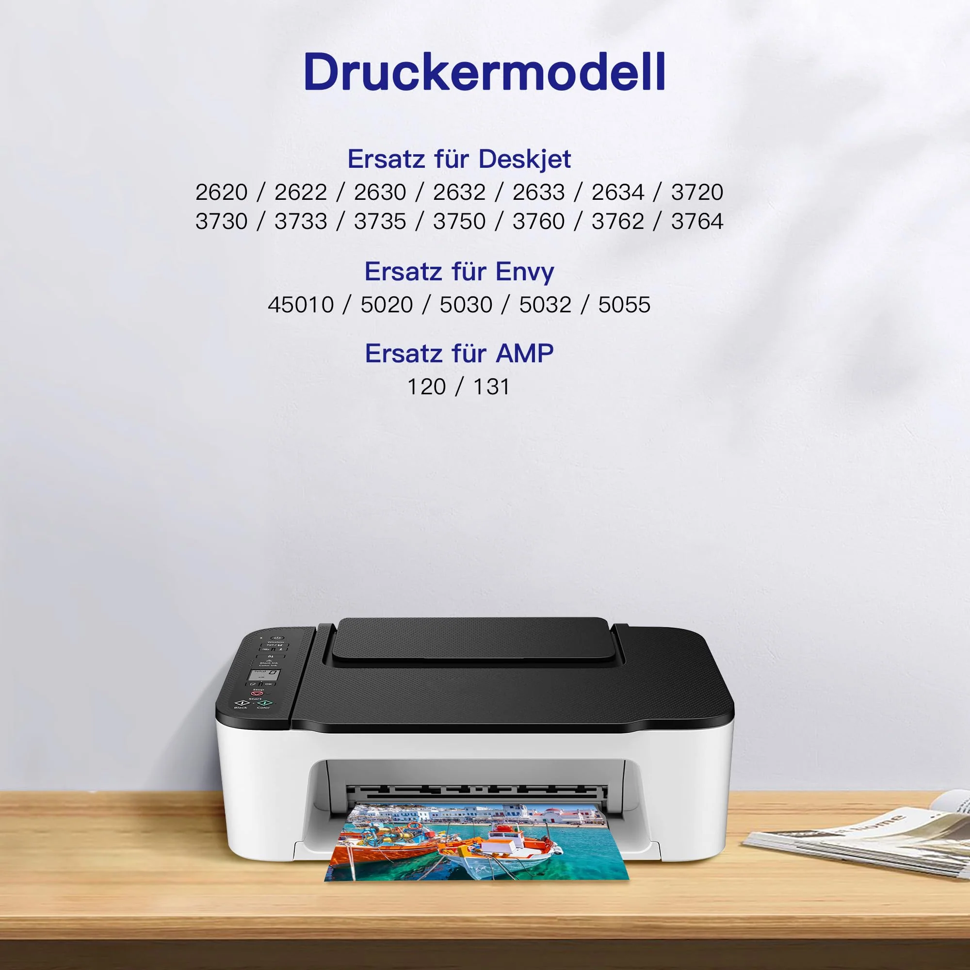 VVQV 304 XL Druckerpatronen Multipack 304XL Ersatz für HP 304 Druckerpatronen schwarz und Farbe für HP Envy 5000 5030 5010 5020 5032 5020 für HP Deskjet 3750 2630 2620 2622 3720 3730 3760 3762 - Image 7