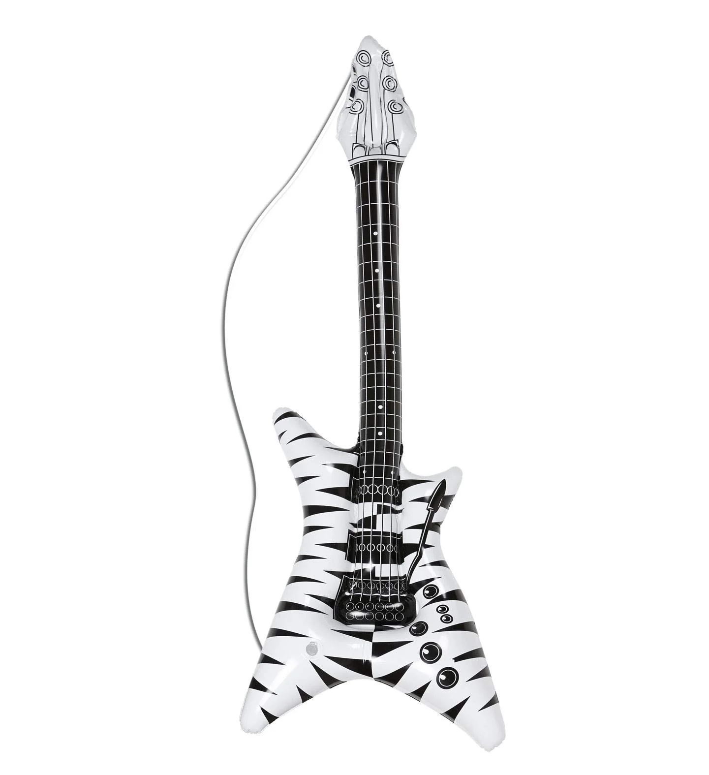 W WIDMANN MILANO Party Fashion - Aufblasbare Gitarre, Länge circa 105 cm, Instrument, Luftgitarre, Mottoparty, Karneval