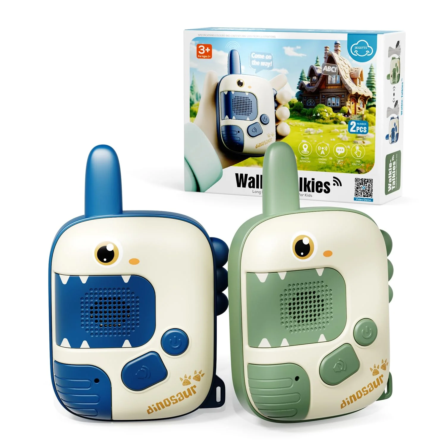 Walkie Talkie Kinder - Spielzeug ab 3 4 5 6 7 8 Jahre Dinosaurier Spielzeug Junge Mädchen Geschenke Junge 3-10 Jahre Outdoor Spiele für Kinder Kinderspielzeug Geschenkideen Halloween Weihnachten