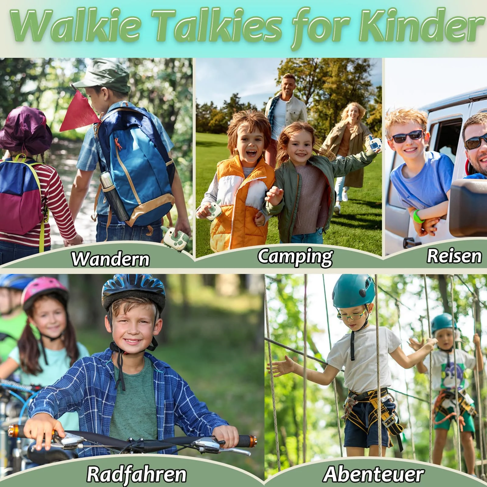 Walkie Talkie Kinder - Spielzeug ab 3 4 5 6 7 8 Jahre Dinosaurier Spielzeug Junge Mädchen Geschenke Junge 3-10 Jahre Outdoor Spiele für Kinder Kinderspielzeug Geschenkideen Halloween Weihnachten - Image 3