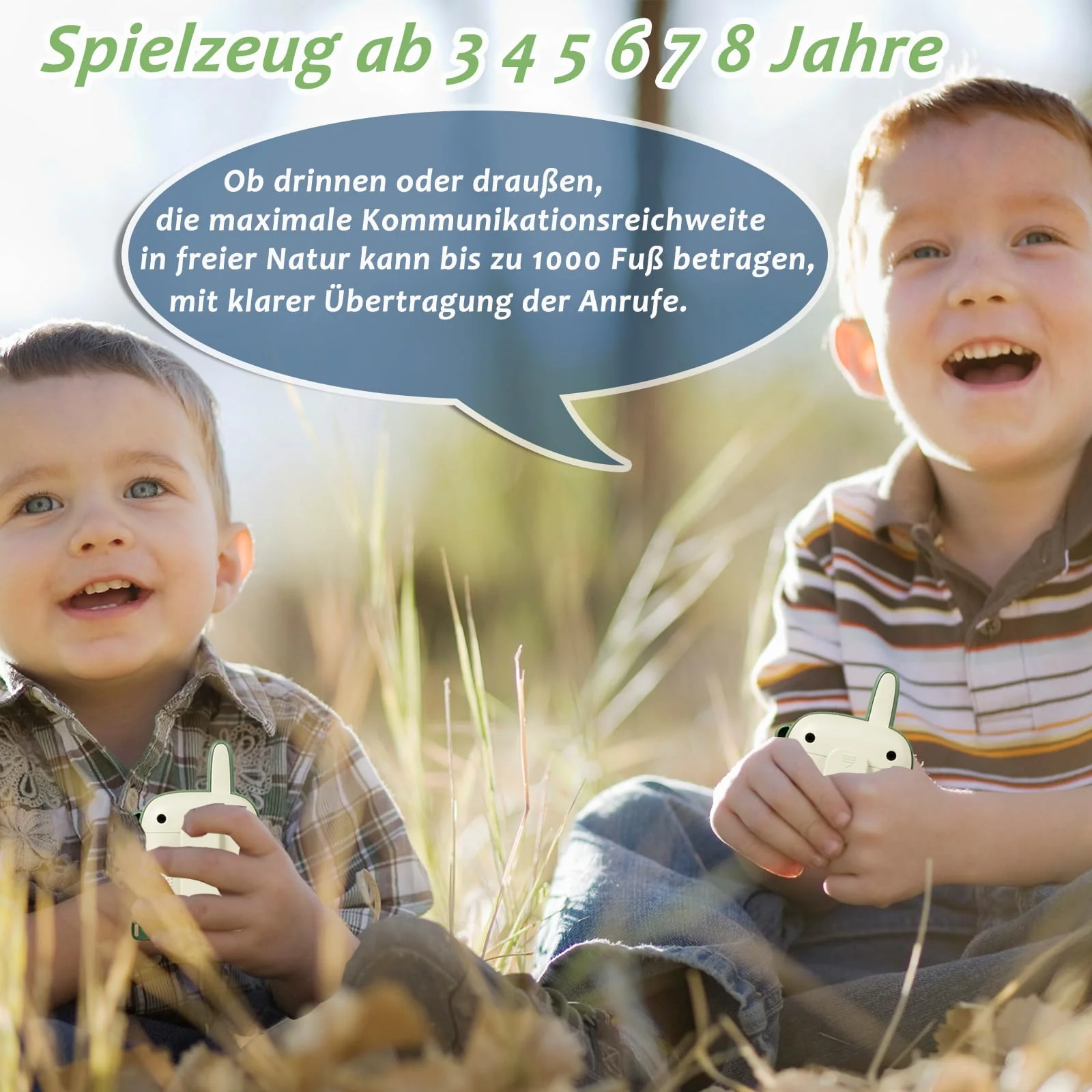Walkie Talkie Kinder - Spielzeug ab 3 4 5 6 7 8 Jahre Dinosaurier Spielzeug Junge Mädchen Geschenke Junge 3-10 Jahre Outdoor Spiele für Kinder Kinderspielzeug Geschenkideen Halloween Weihnachten - Image 4