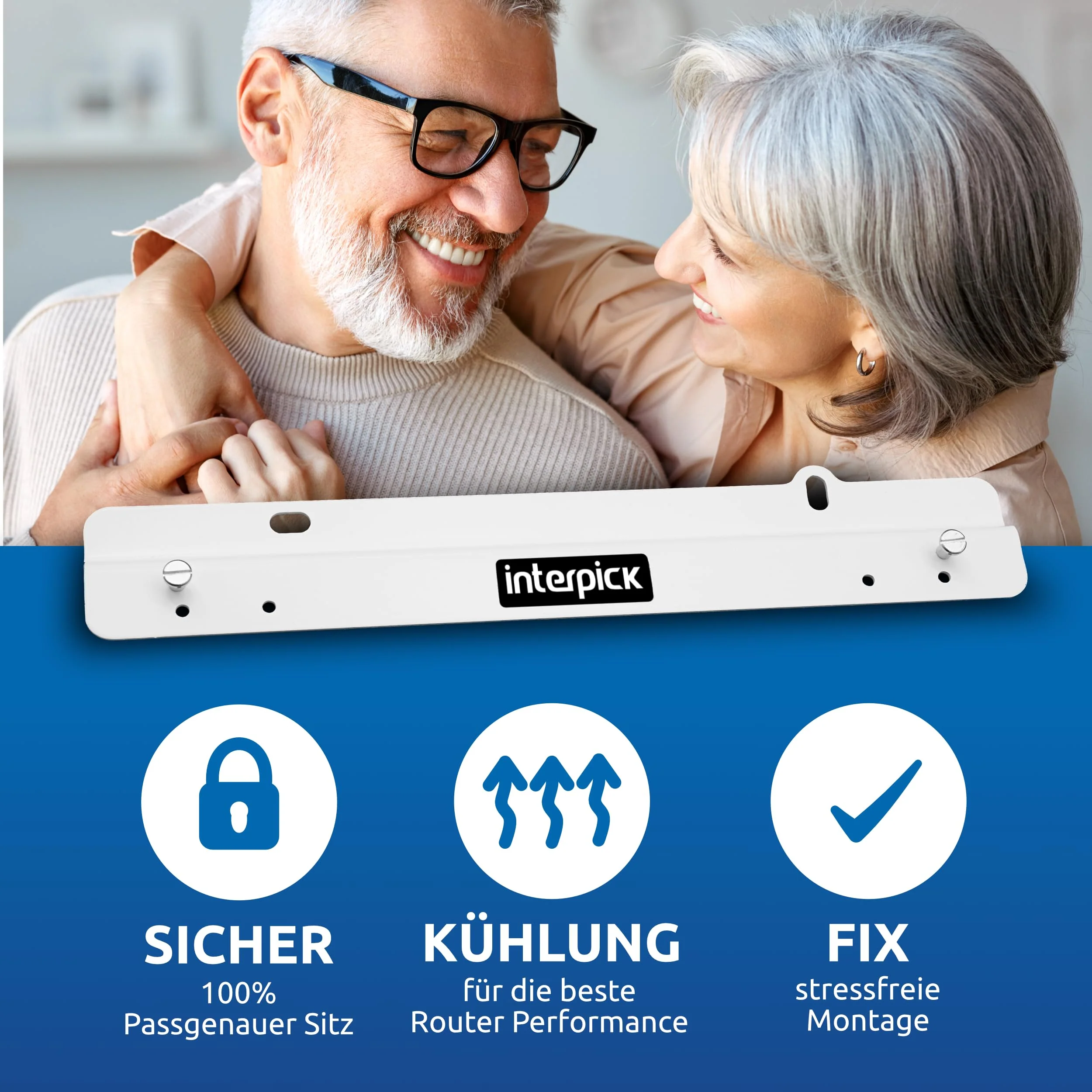 Wandhalterung für AVM FritzBox Router 7690 7590 AX 6660 Cable 7530 5530 8850 6850 6660 6890 7490 - Image 6
