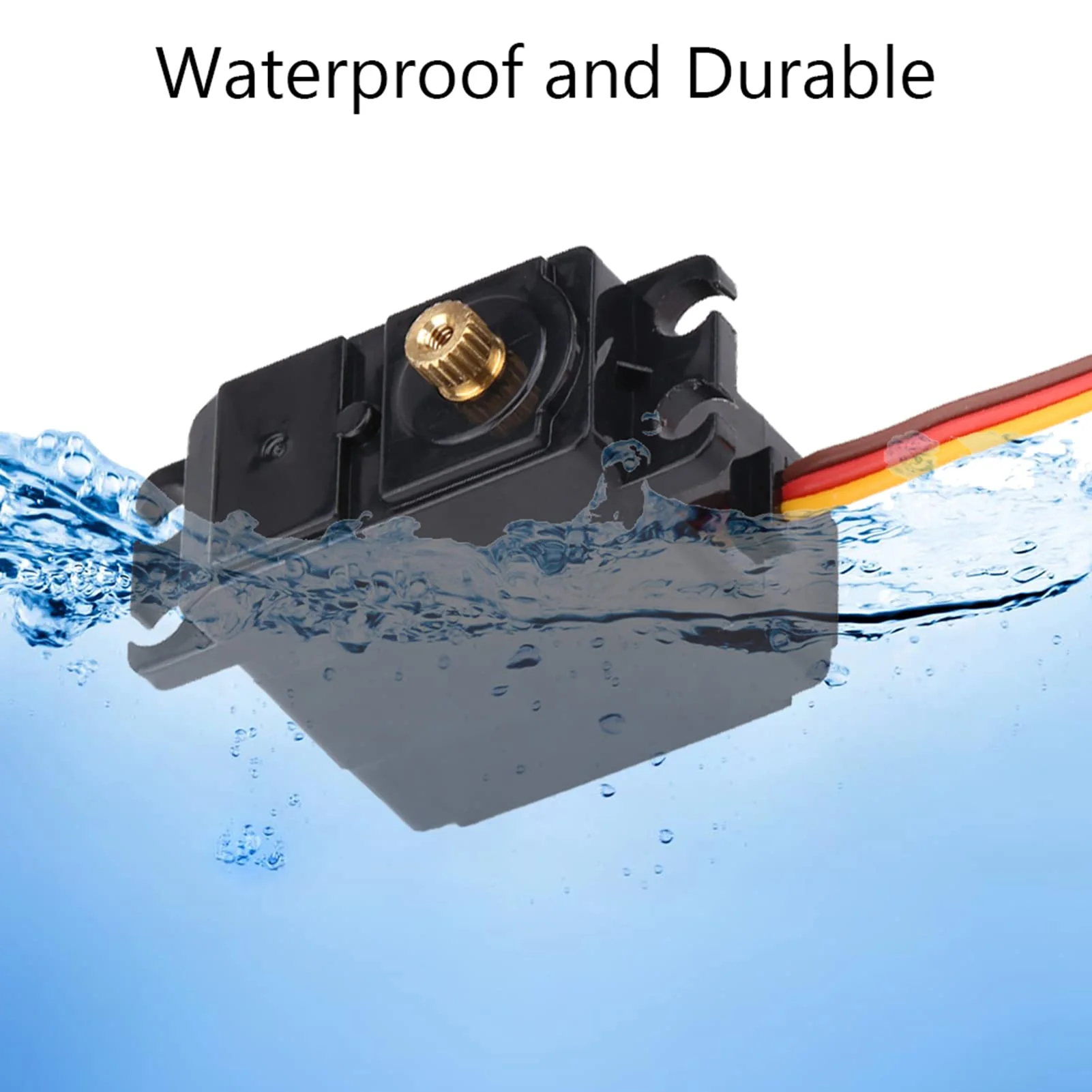 Watris Veiyi RC Servo, 2,2kg Metallgetriebe Wasserdicht Mini Servo, 3x1,5x4cm / 1,2x0,6x1,6 Zoll RC Zubehör für 1/16/14/12 Ferngesteuertes Auto - Image 4