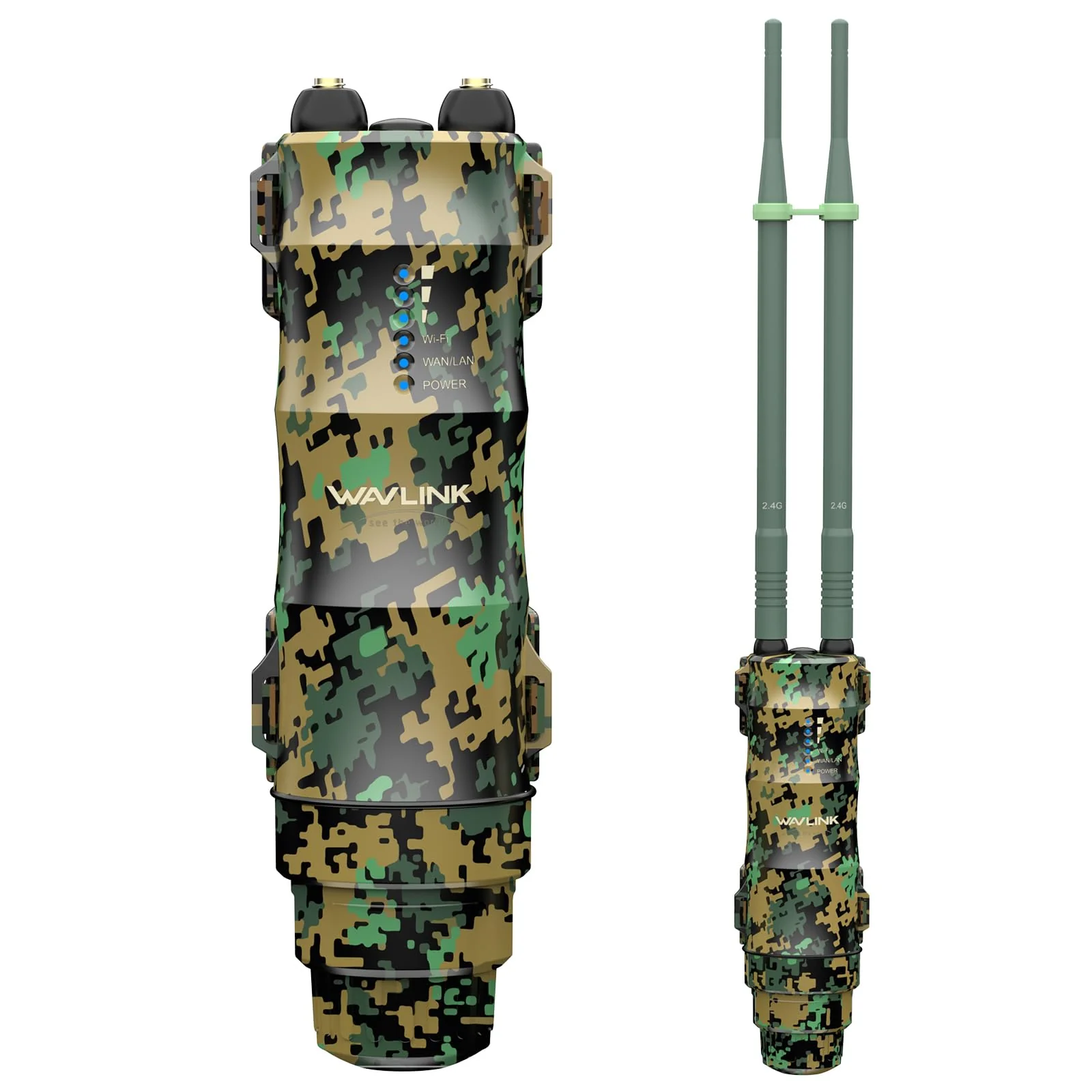 WAVLINK N300 Outdoor WLAN Repeater Greenwood, wetterfester 300Mbit/s WLAN Access Point/Verstärker unterstützt Passive/Active PoE, AP/Router/Repeater Modi, 100Mbit/s WAN/LAN, WPA2, EU-Netzteil - Image 2