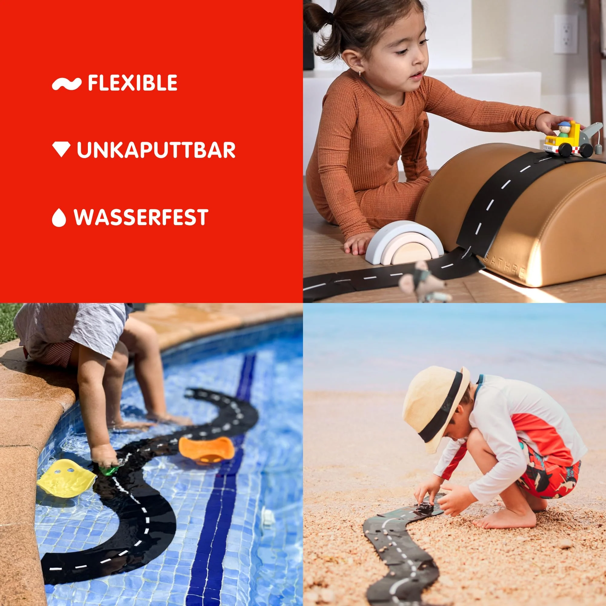 Waytoplay Ringroad - Die Flexible Spielzeugstraße, 12 st. Spielen Sie mit Ihren Autos drinnen und draußen. Hergestellt in den Niederlanden - Image 7
