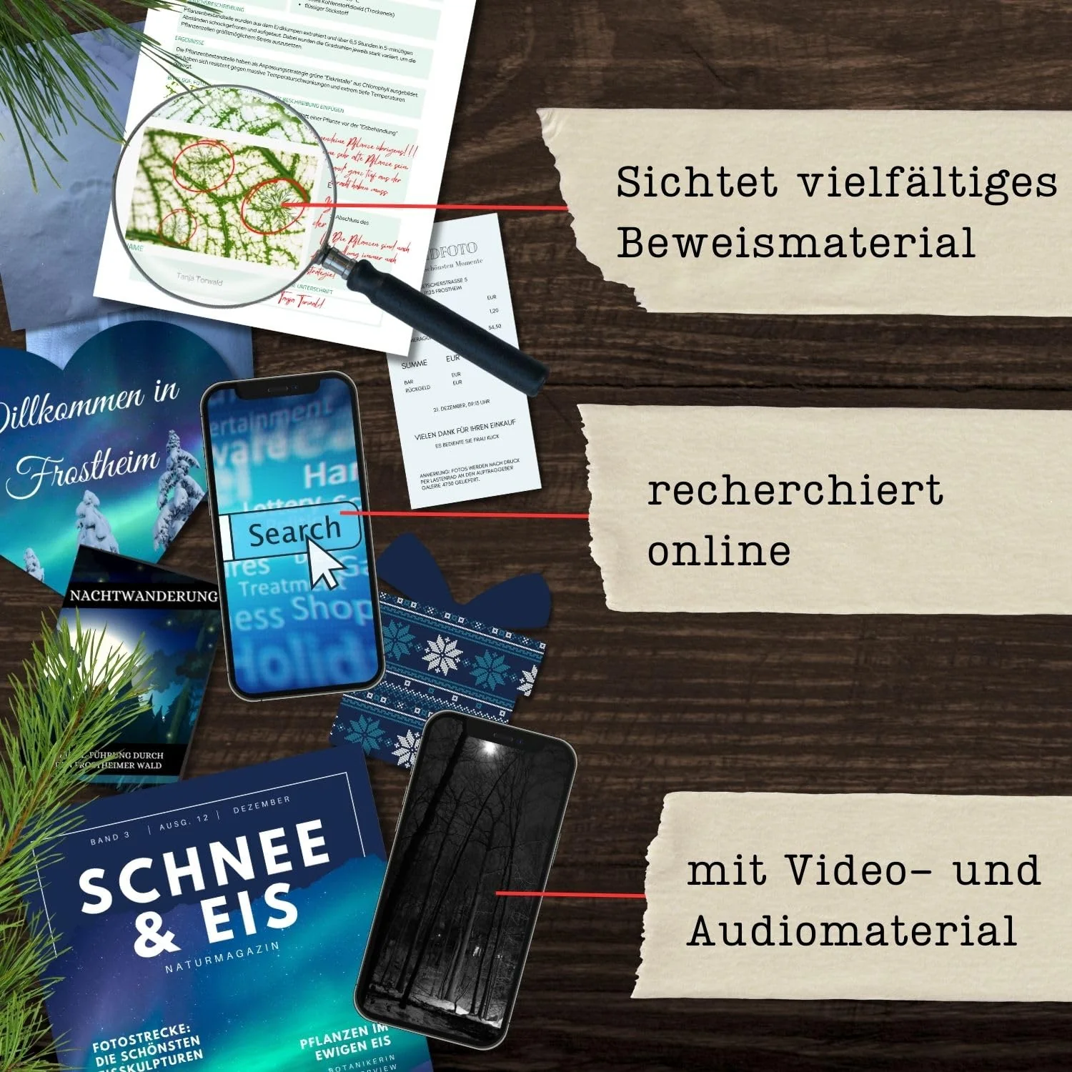 Weihnachtstatort - Das Monster aus dem EIS | Das Weihnachts-Krimispiel | Realistisches Krimispiel, spannendes Detektivspiel, Escape Room Spiel für Jung und Alt - Image 4