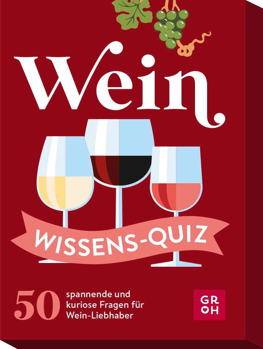 Wein Wissens-Quiz: 50 spannende und kuriose Fragen für Wein-Liebhaber | Das perfekte Partyspiel und originelle Geschenk für Weinfans | Ratequiz im Spielkartenformat