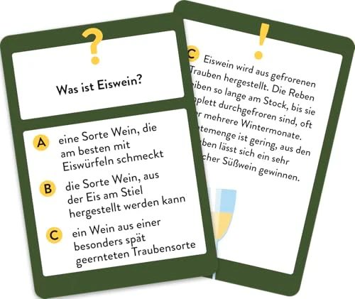 Wein Wissens-Quiz: 50 spannende und kuriose Fragen für Wein-Liebhaber | Das perfekte Partyspiel und originelle Geschenk für Weinfans | Ratequiz im Spielkartenformat - Image 4