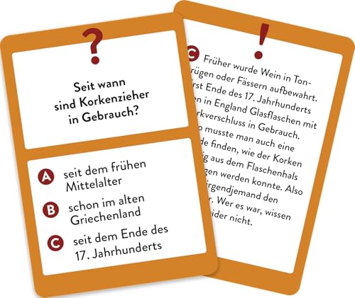 Wein Wissens-Quiz: 50 spannende und kuriose Fragen für Wein-Liebhaber | Das perfekte Partyspiel und originelle Geschenk für Weinfans | Ratequiz im Spielkartenformat - Image 5