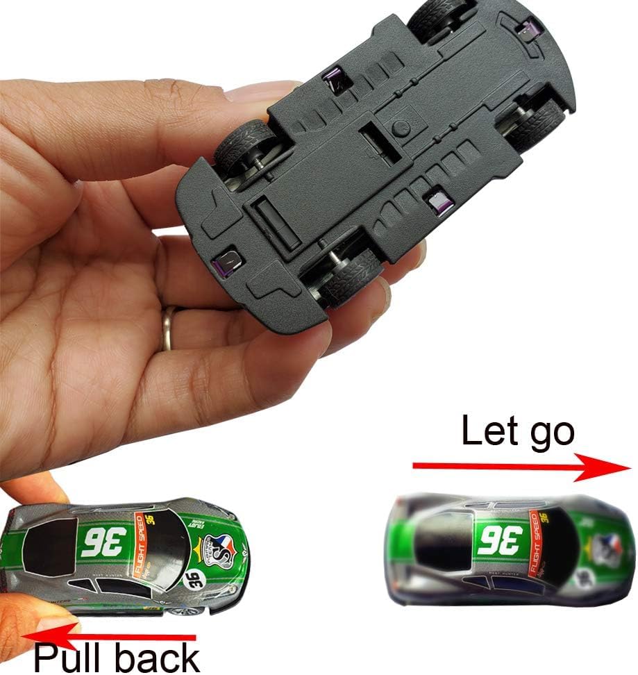 WEITAPYT Spielzeugautos Metall, 5 Stück Mini Autos Set Rennauto Aufziehautos mit Rückzug Rückziehauto Cars Toy Racers Fahrzeuge Spielpreise Geschenke für Kinder Jungen Mädchen ab 1 2 3 4 Jahre - Image 4