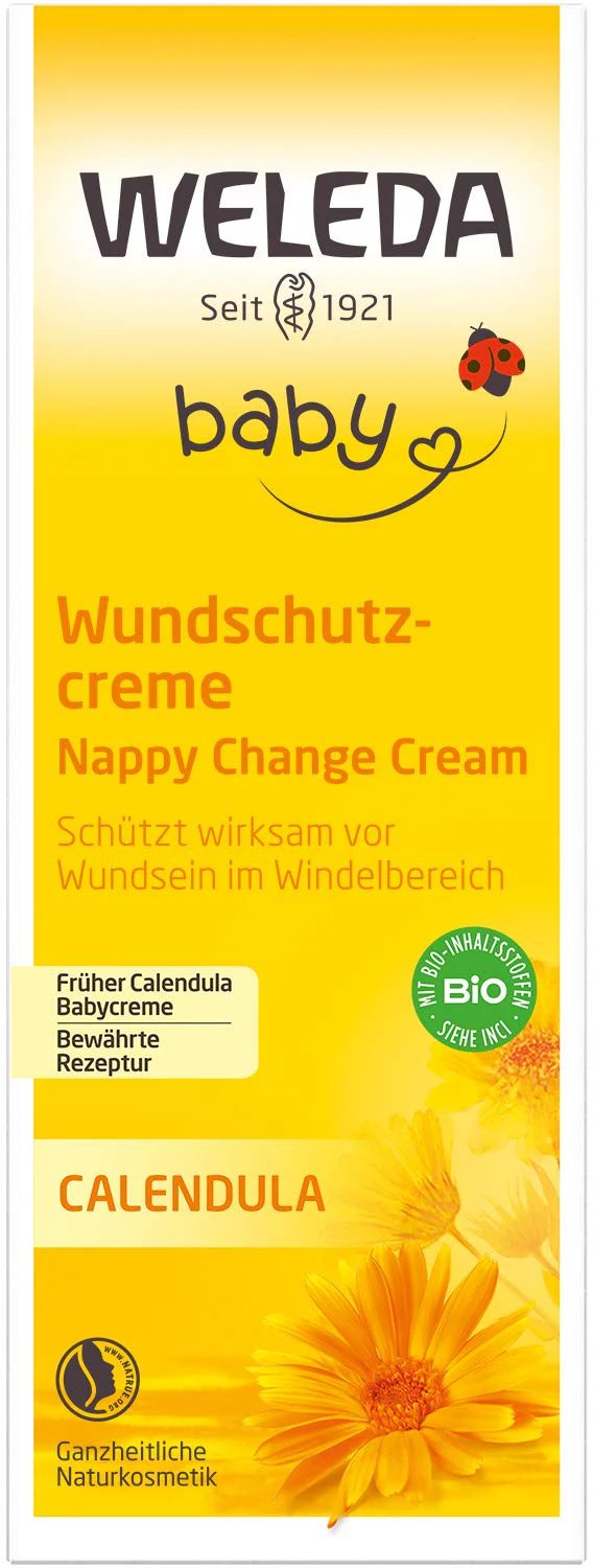 WELEDA Bio Baby Calendula Wundschutzcreme 75ml - Naturkosmetik Wundsalbe / Babycreme für den Schutz empfindlicher Baby Haut im Windelbereich. Hilft bei Rötungen, gereizter Haut und Wundsein - Image 8