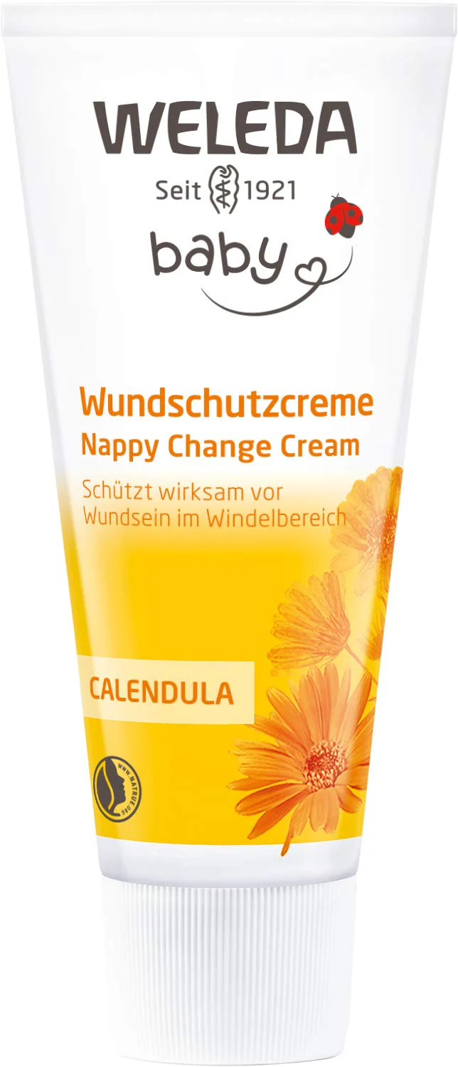 WELEDA Bio Baby Calendula Wundschutzcreme 75ml - Naturkosmetik Wundsalbe / Babycreme für den Schutz empfindlicher Baby Haut im Windelbereich. Hilft bei Rötungen, gereizter Haut und Wundsein - Image 9