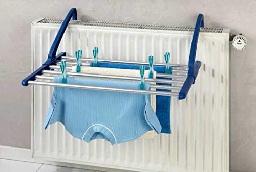 WENKO Teleskop Balkon-Wäschetrockner Alu, 6 m Trockenlänge, Ausziehbar von 57-106 cm, Rostfreier Aluminium, 57-106 x 21 x 37,5 cm - Image 10