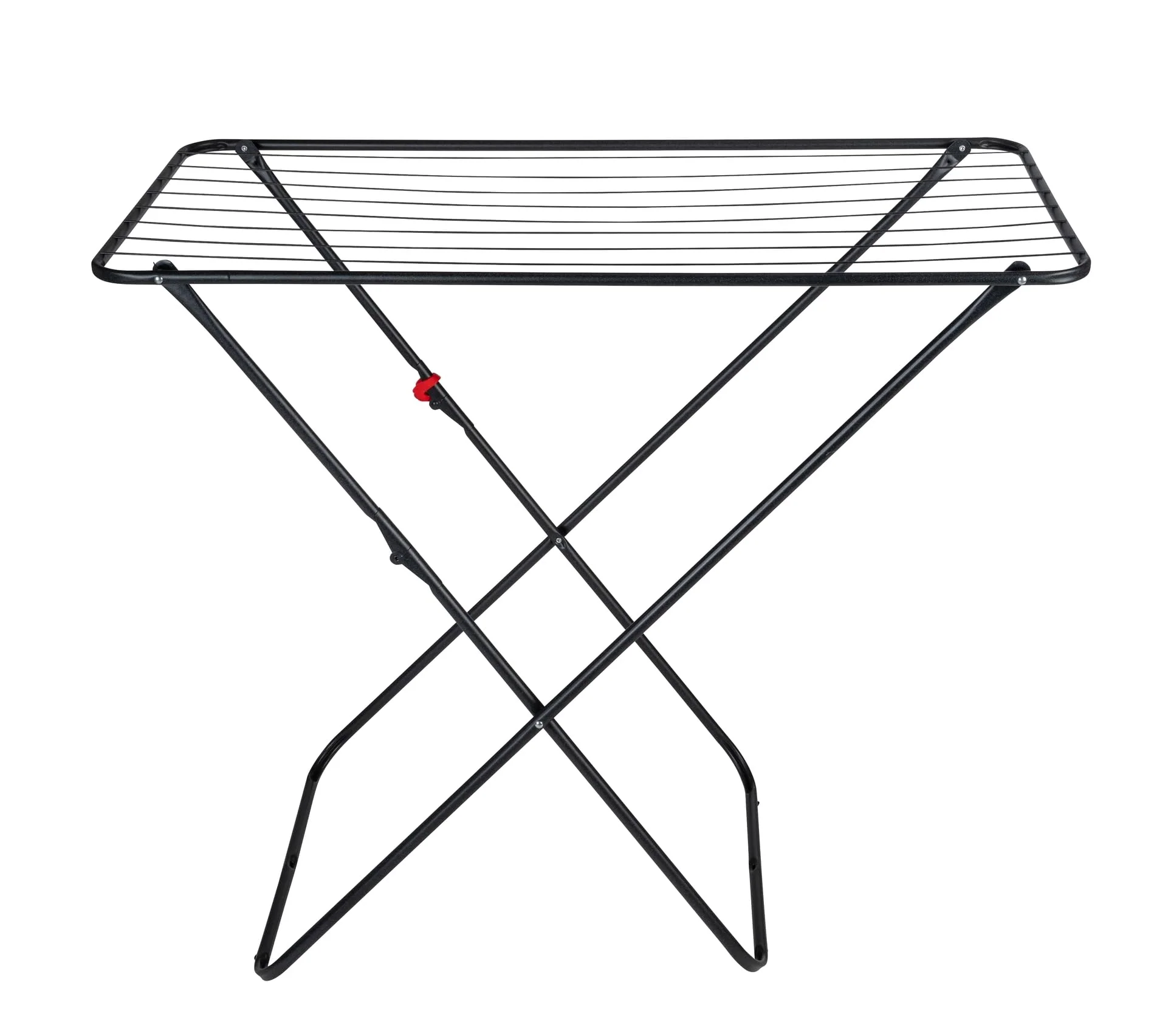 WENKO Wäschetrockner Solo Champion, Wäscheständer mit 11 m Trockenlänge, platzsparend für kleine Wohnräume, 103 x 87 x 54 cm, Schwarz - Image 8