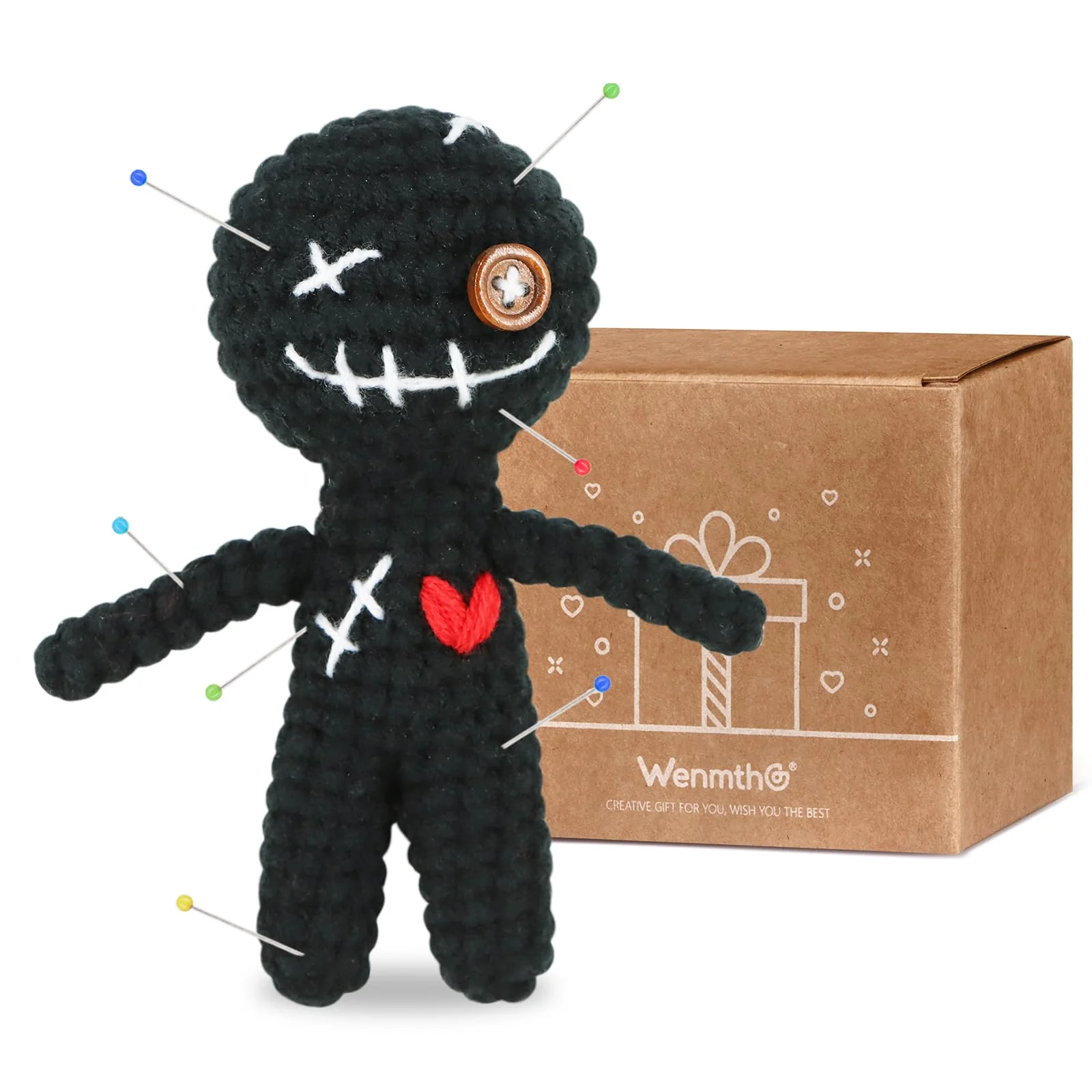 WenmthG Anti Stress Geschenke für Kollegen Kollegin Freunde, Funny Lustige Geschenke zum Entspannen Stressabbau - Schwarz 1 Stück