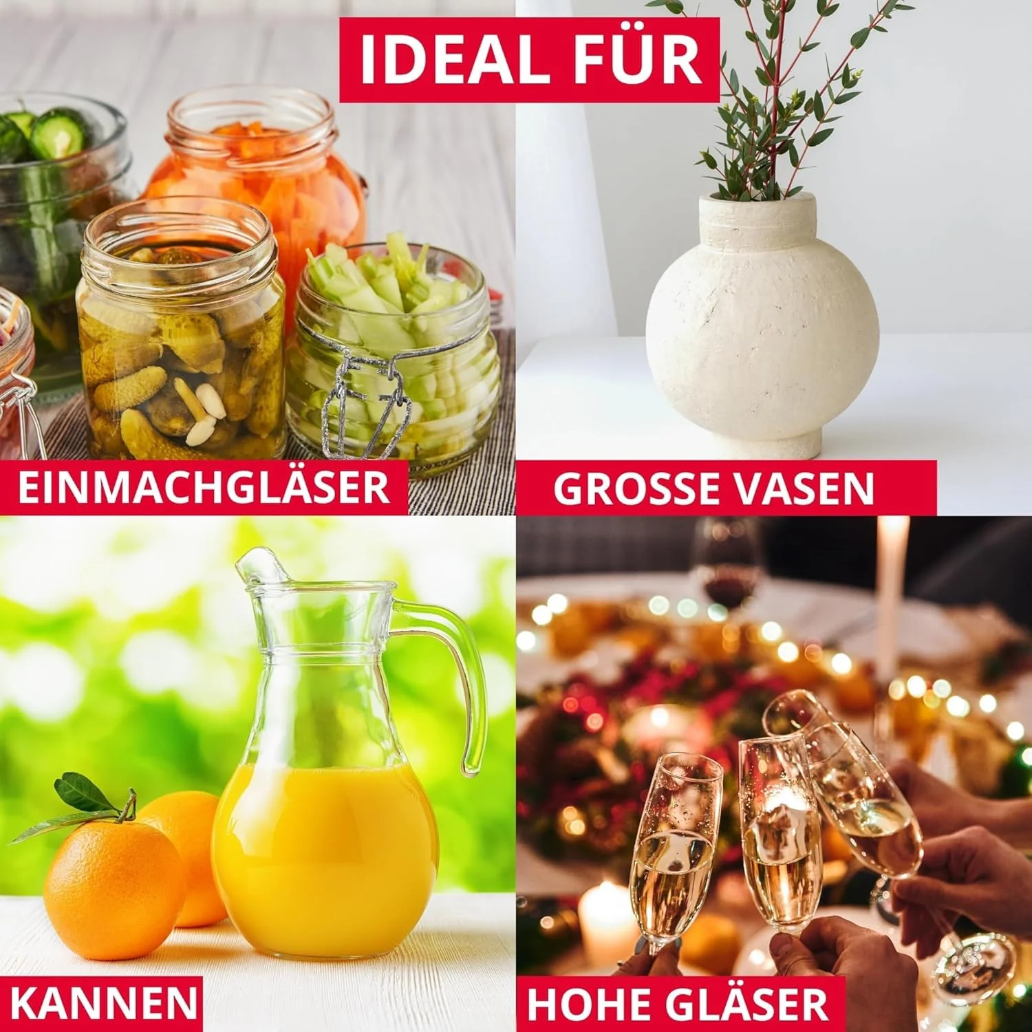 Westmark Gläser-Spülbürste mit Saugfuß – Praktische Glasbürste zur mühelosen Reinigung von Gläsern, kein Verrutschen, für Gastronomie oder als privates Bar-Zubehör – BPA-frei - Image 8