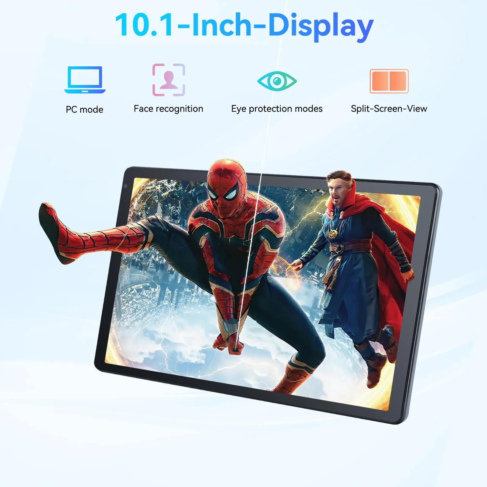 Whitedeer Tablet, Tablet 10 Zoll, Android Tablet mit 10GB RAM 128GB ROM, Octa-Core, HD IPS Touchscreen, 5000mAh Akku, WiFi 6, Bluetooth 5.0, Dual Kamera, Face ID, Google-Zertifiziert, Schwarz - Image 6
