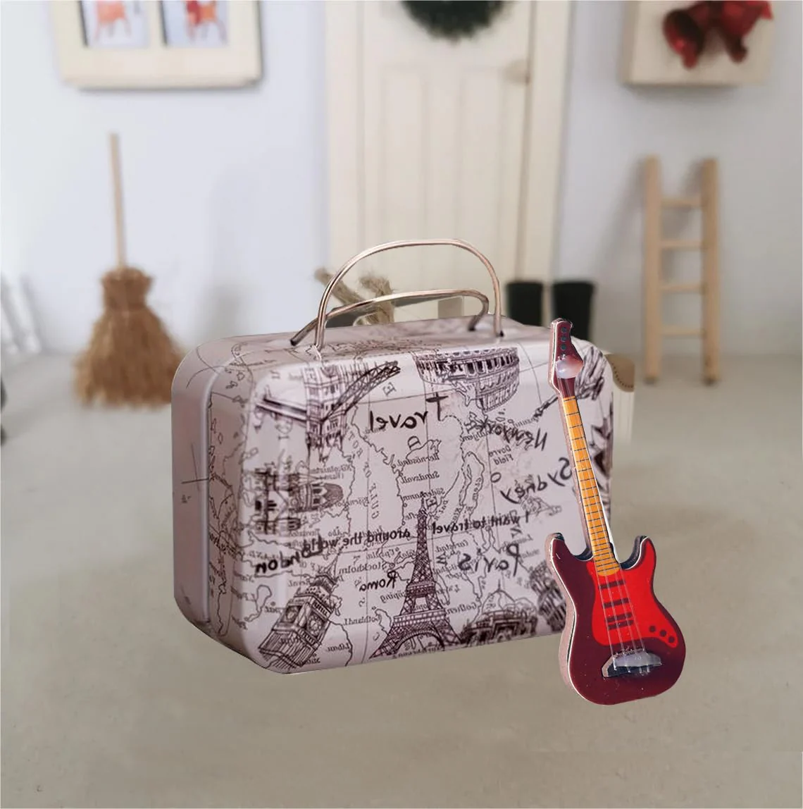 Wichtel Zubehör Set, 12Pcs Miniatur Wichtel Zubehör Weihnachten Deko für Wichteltür und 1/12 Puppenhaus,DIY Wichtel Reise Zubehör mit Zahnbrüste Zahnpasta Bücher Brillen Koffer - Image 8