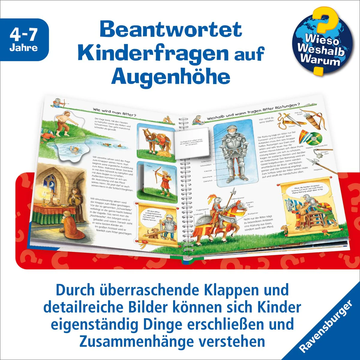 Wieso? Weshalb? Warum?, Band 11 - Wir entdecken die Ritterburg (Sachbuch ab 4 Jahre - mit Klappen) (Kernreihe, 11) - Image 5