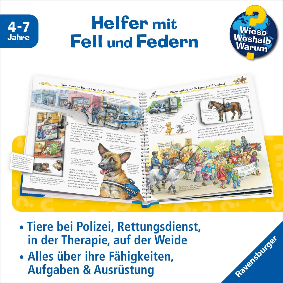 Wieso? Weshalb? Warum?, Band 16 - Tiere im Einsatz (Sachbuch ab 4 Jahre - mit Klappen) (Kernreihe, 16) - Image 6