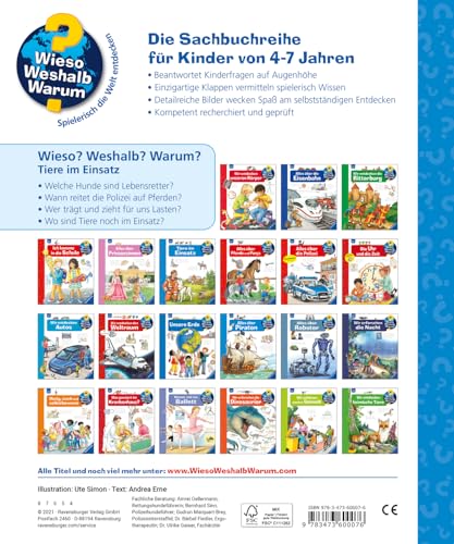 Wieso? Weshalb? Warum?, Band 16 - Tiere im Einsatz (Sachbuch ab 4 Jahre - mit Klappen) (Kernreihe, 16) - Image 7