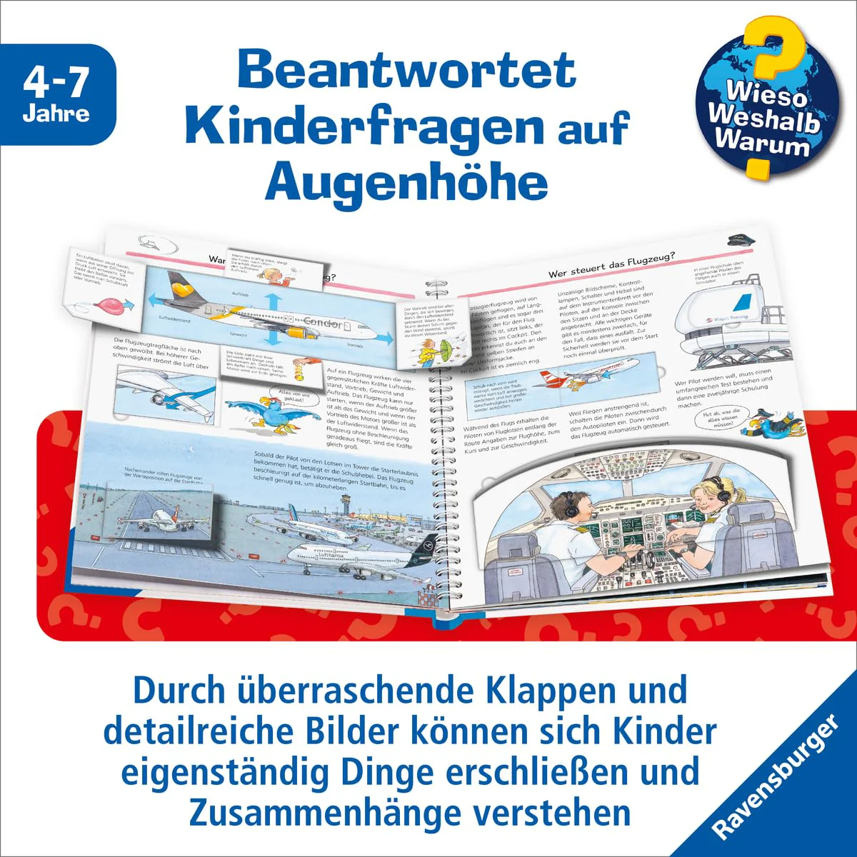 Wieso? Weshalb? Warum?, Band 20 - Alles über Flugzeuge (Sachbuch ab 4 Jahre - mit Klappen) (Kernreihe, 20) - Image 5