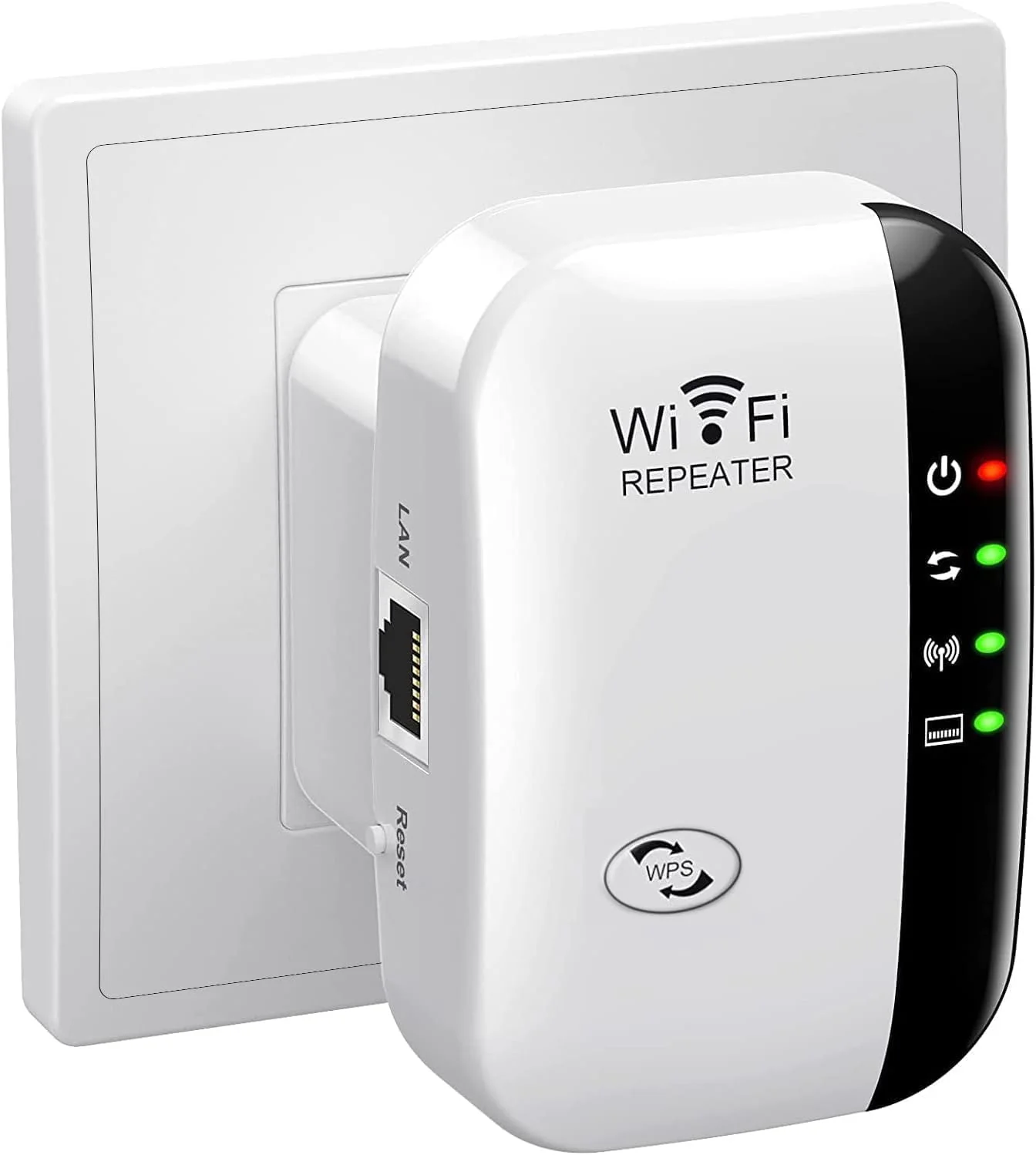 WiFi Extender Booster, WLAN Repeater WLAN Verstärker WiFi Extender bis zu 5000sq.ft Mit Repeater/AP Modus, Long Range Amplifier mit Ethernet Port zu Allen WLAN Geräten, 1-Key Setup, Access Point - Image 4