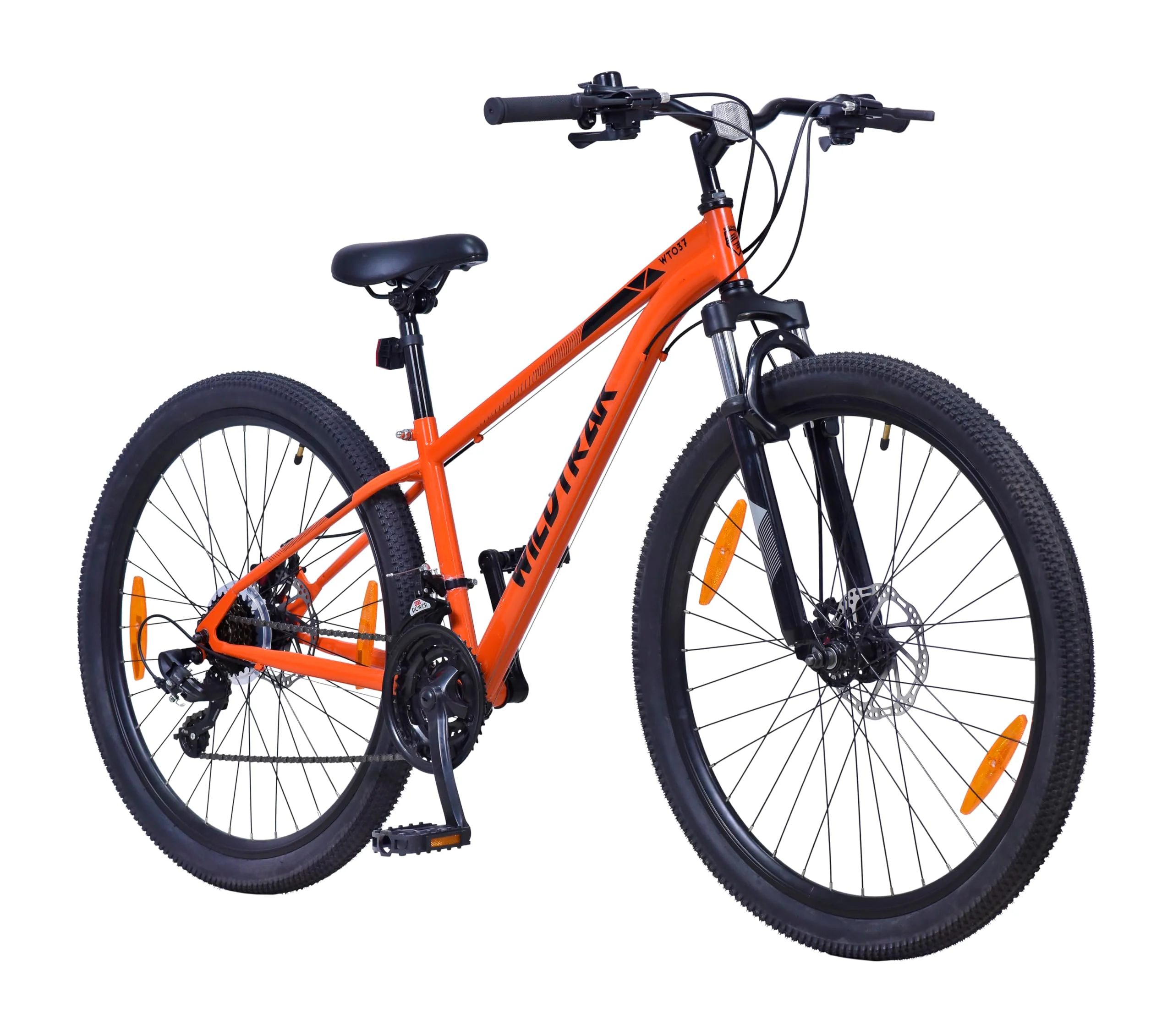 Wildtrak - Stahl-Mountainbike, Erwachsene, 27.5 Zoll, 21-Gang, Shimano-Schaltung - Orange - Image 3
