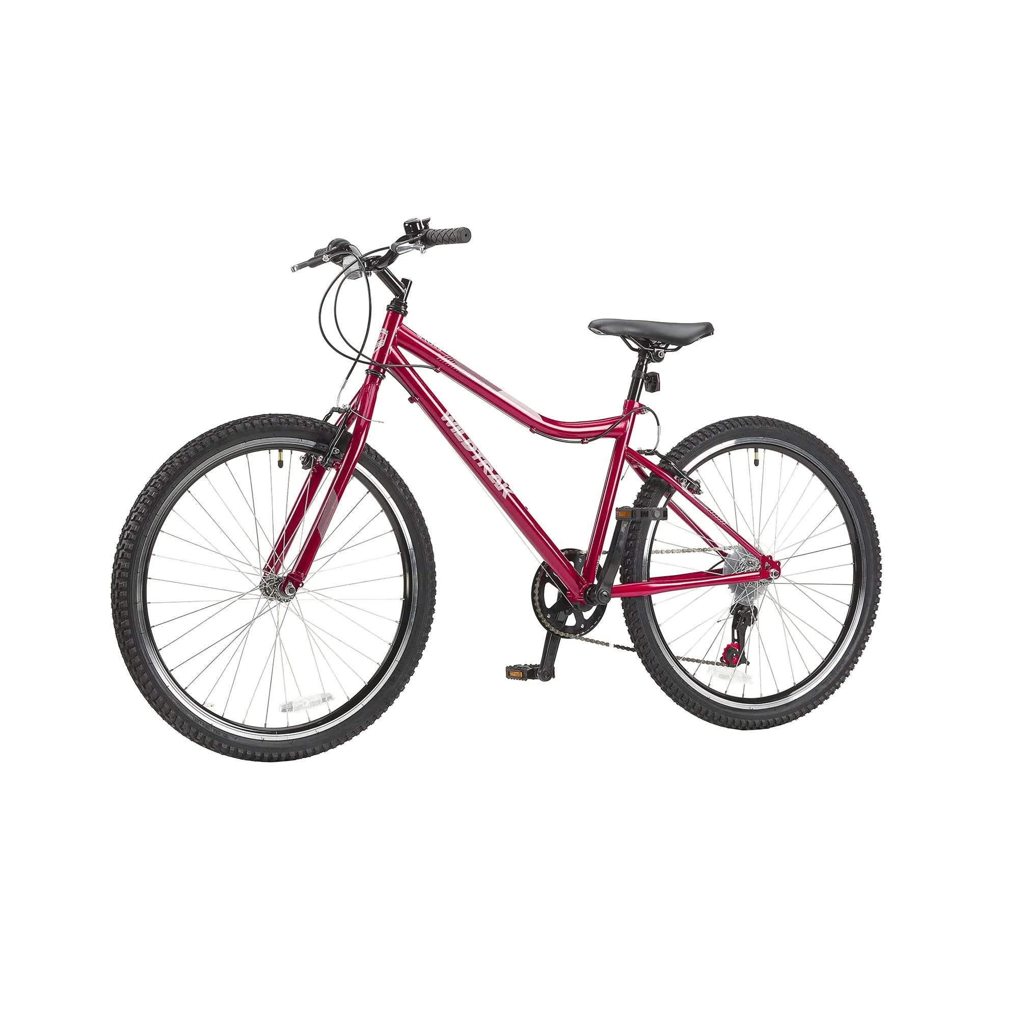 Wildtrak - Stahlfahrrad, Erwachsene, 26 Zoll, 18-Gang - Burgund, Burgundy - Image 4