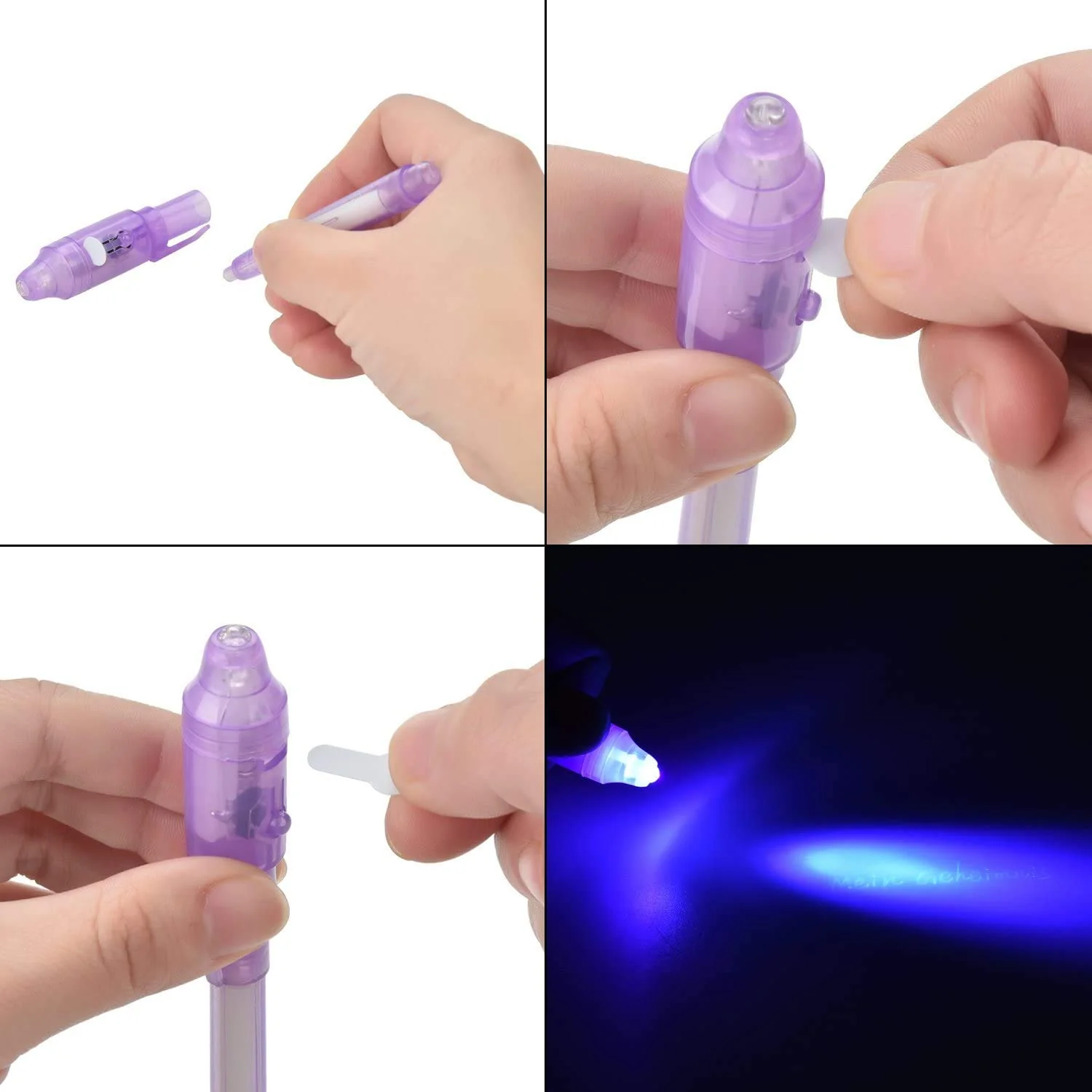 Willingood 14 x Geheimstift mit UV-Licht | unsichtbar schreiben | lesbar durch Licht | Mitgebsel | Kindergeburtstag | Gastgeschenke - Image 4