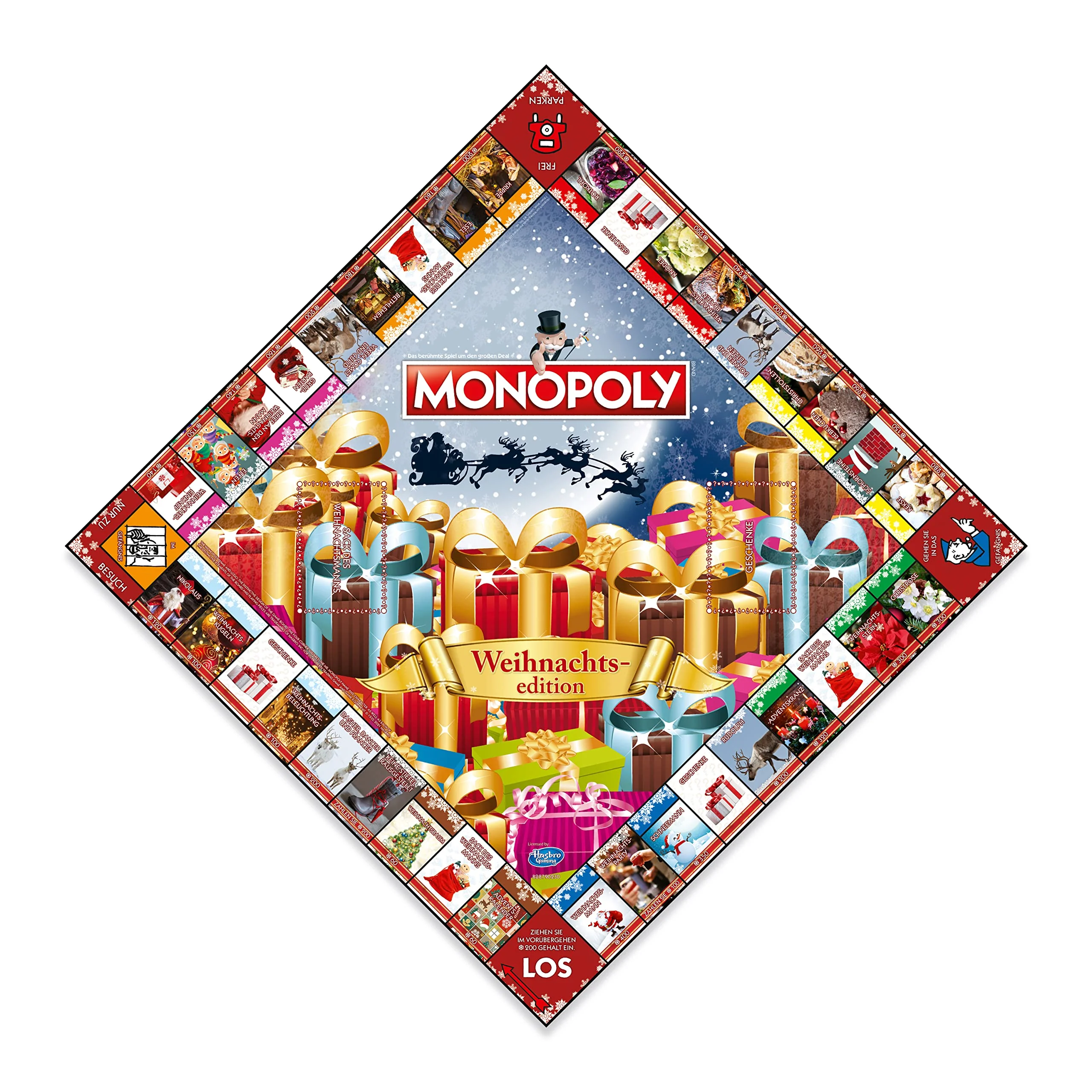 Winning Moves Monopoly Weihnachten Edition - Monopoly Spiel für Fans - Familienspiele Strategie Brettspiele Weihnachten - 2+ Spieler ab 8+ Jahren - Deutsch - Image 4