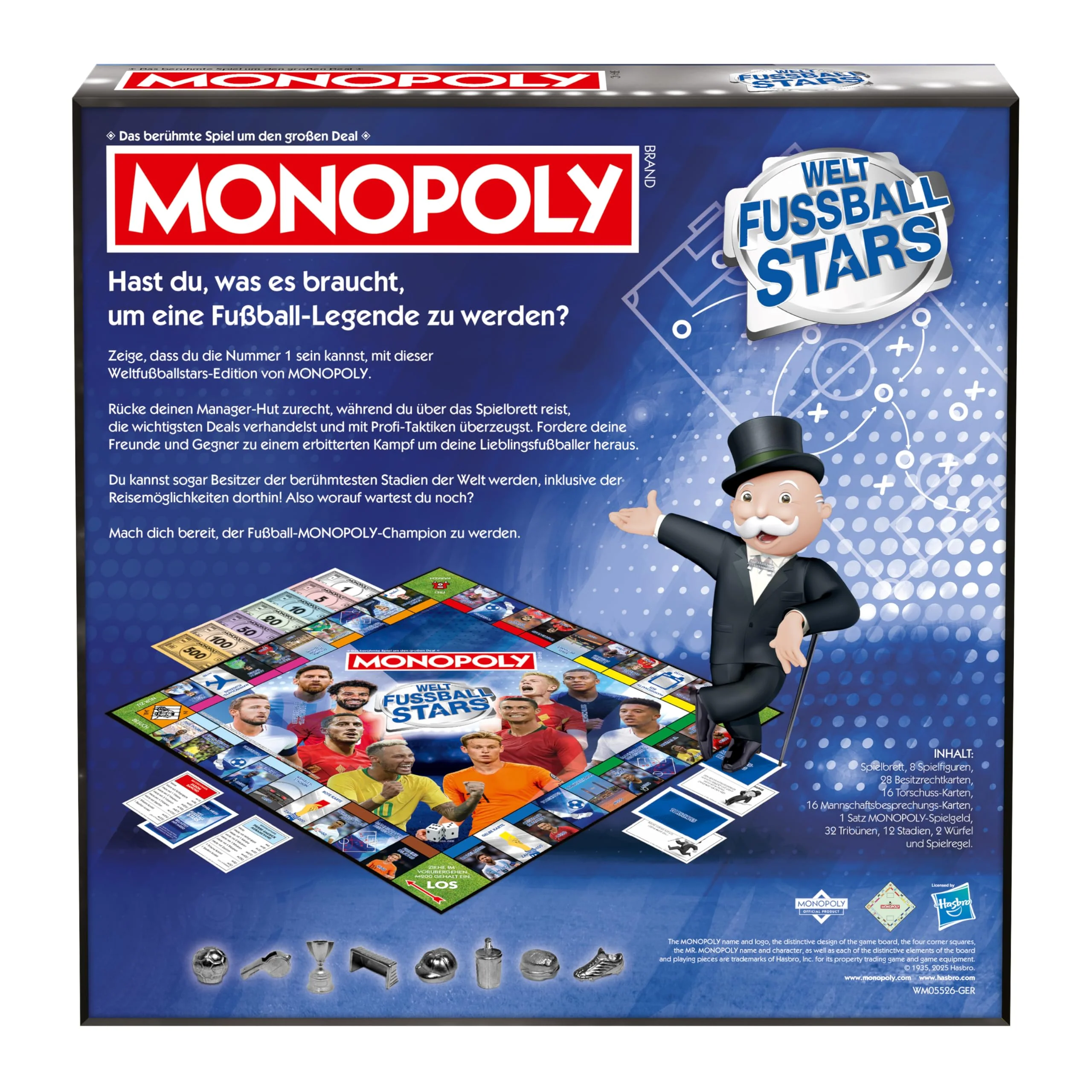 Winning Moves Monopoly Weltfussball Stars Edition - Monopoly Spiel für Fans - Familienspiele Strategie Brettspiele Weltfussball Stars - 2+ Spieler ab 8+ Jahren - Deutsch - Image 6
