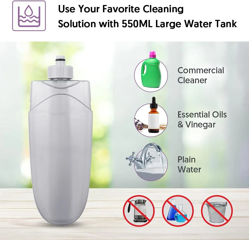 Wischer mit Sprühfunktion - HOMSIER Spray Mop Bodenwischer Sprühwischer für Schnelle Reinigung mit 550ML Wassertank und 3 Mikrofaserbezug, Wischmopp für Laminat Fliesen Holzböden Parkett Marmor Boden - Image 6