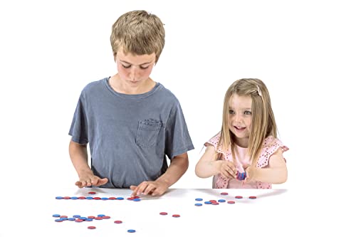 Wissner aktiv lernen 080810.IMP - RE Plastic Wendeplättchen, 50 Zählchips in rot/blau, Durchmesser 2,5 cm und 0,5 cm stark, ideal für Kinderhände, nachhaltig hergestellt - Image 3