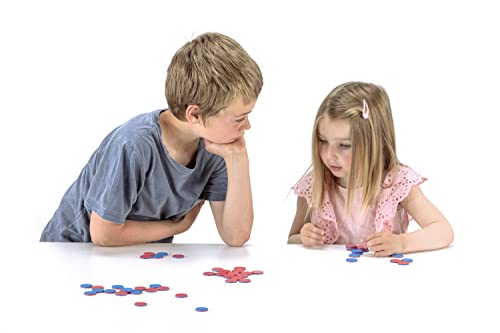 Wissner aktiv lernen 080810.IMP - RE Plastic Wendeplättchen, 50 Zählchips in rot/blau, Durchmesser 2,5 cm und 0,5 cm stark, ideal für Kinderhände, nachhaltig hergestellt - Image 4
