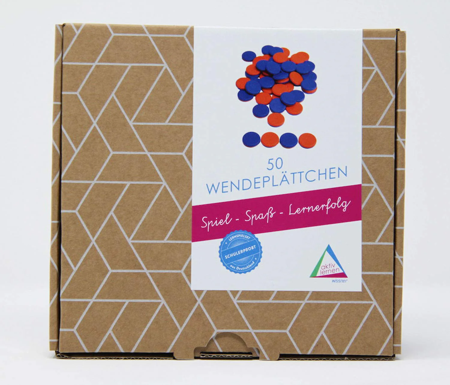 Wissner aktiv lernen 080810.IMP - RE Plastic Wendeplättchen, 50 Zählchips in rot/blau, Durchmesser 2,5 cm und 0,5 cm stark, ideal für Kinderhände, nachhaltig hergestellt - Image 9